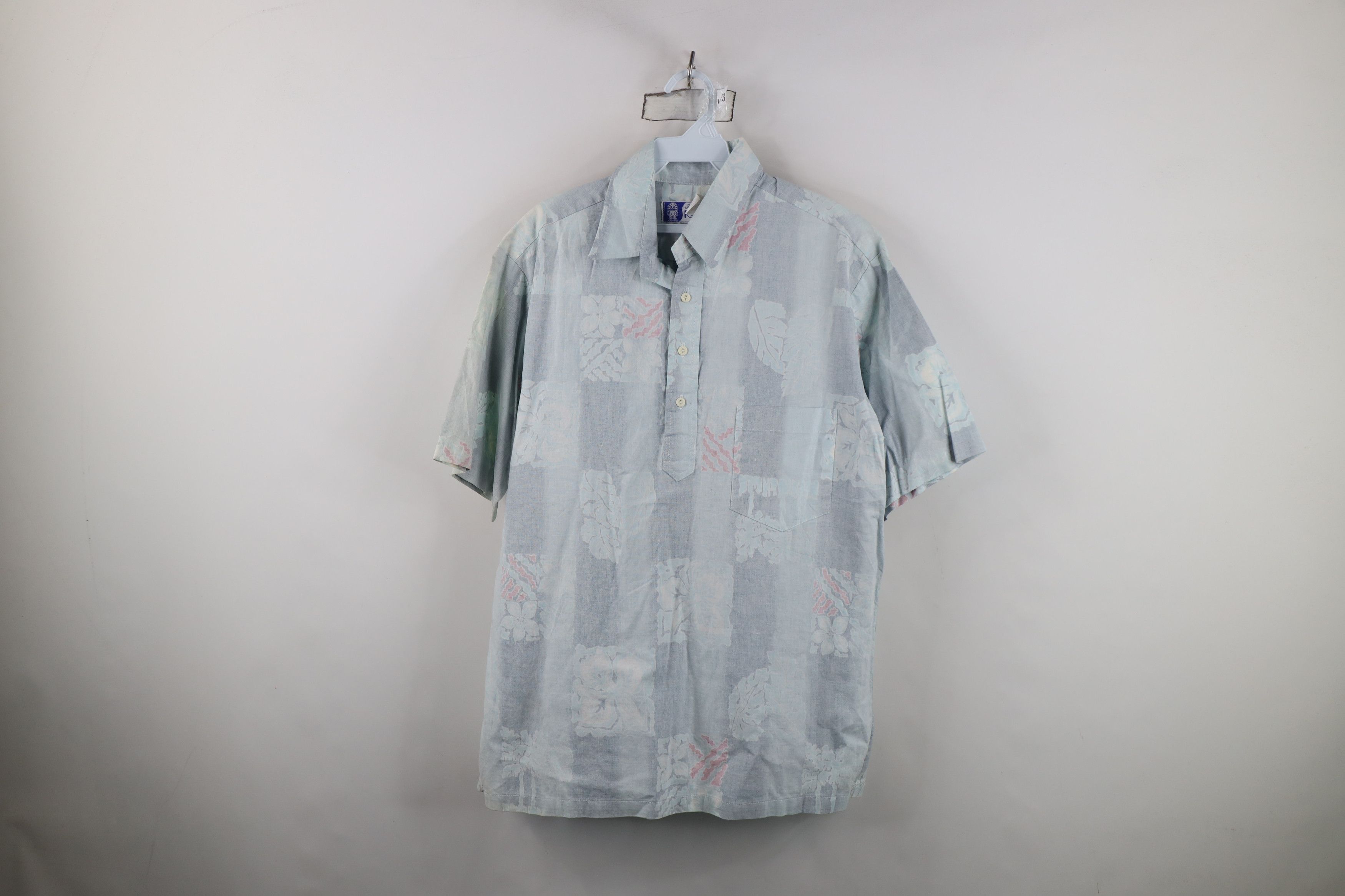 Vintage Vintage 90s Streetwear Reverse Floral Button Down Polo USA Size US L / EU 52-54 / 3 - 1 Thumbnail