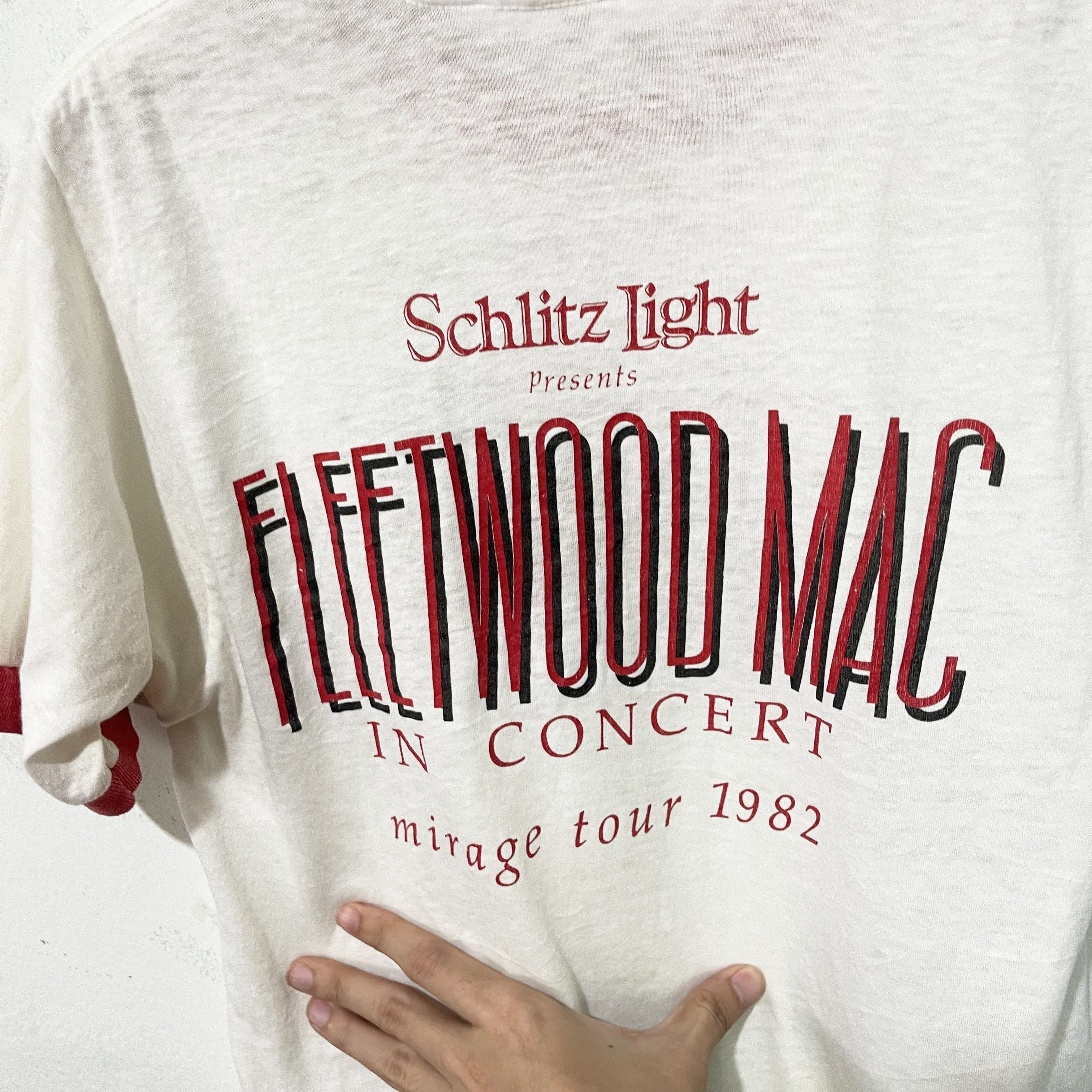 Band Tees Vintage 1982 Fleetwood Mac Mirage Tour Ringer Tee Size US XS / EU 42 / 0 - 5 Thumbnail
