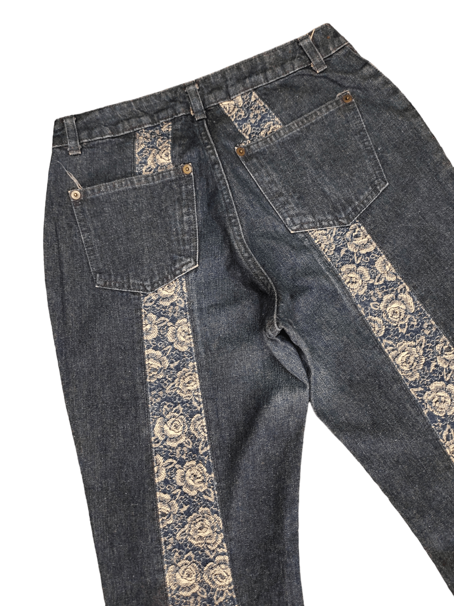 Hysteric Glamour Flare Jeans Flower Embroidered High Rise Bootcut Bellbottom Size US 27 - 15 Thumbnail