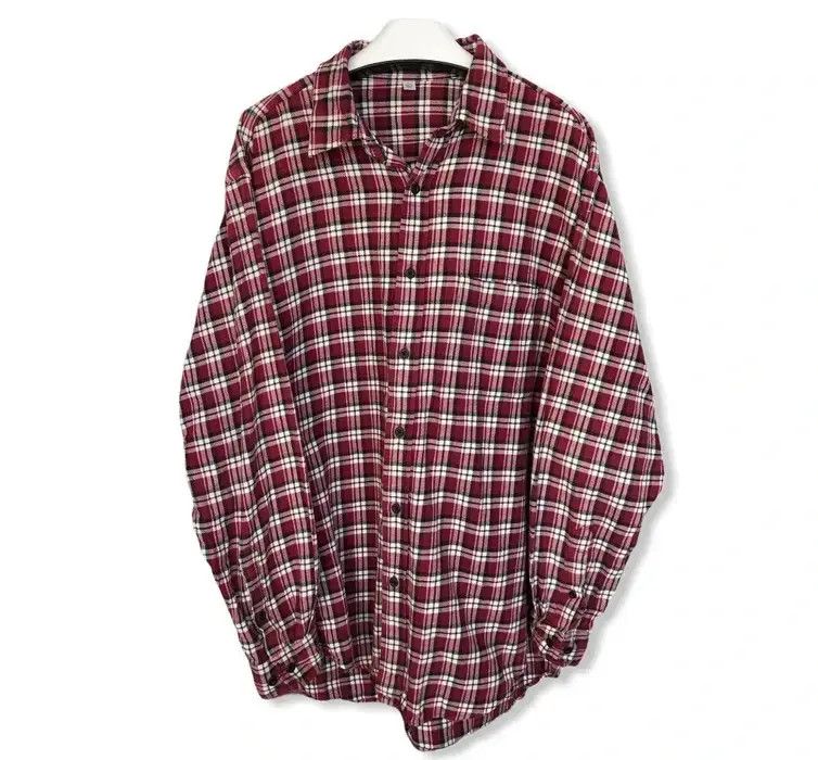 Japanese Brand Japanese Brand Uniqlo Plaid Tartan Flannel Shirt 👕 Size US XL / EU 56 / 4 - 1 Thumbnail
