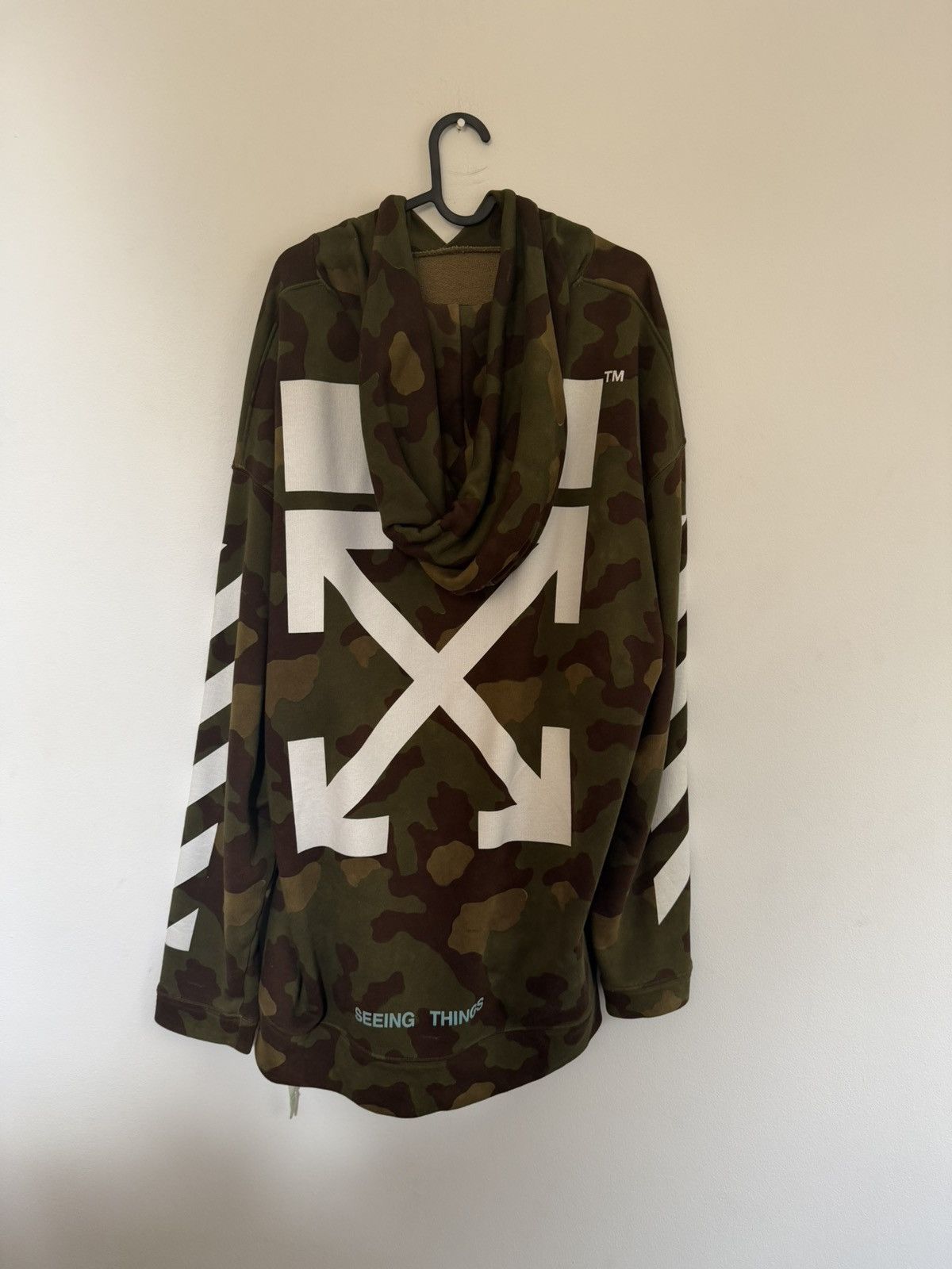 Off-White Off White Camouflage Hoodie Size US XL / EU 56 / 4 - 1 Thumbnail