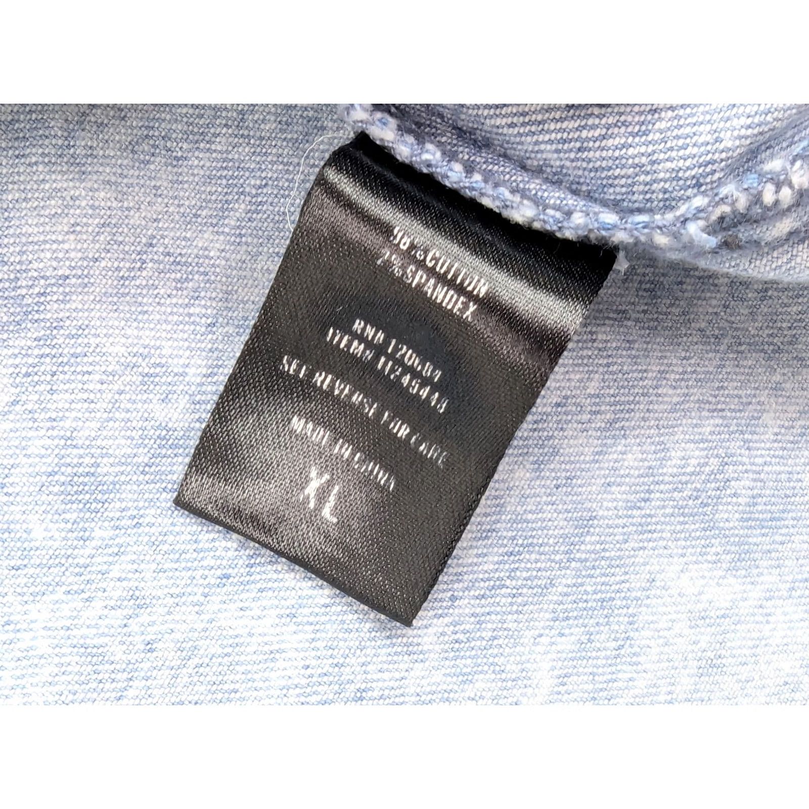 Hot Topic VINTAGE? No. BlackHeart Hot Topic Denim Overall Skirt Women XL Light Wash Button Long Skirt Size 40" / US 18 - 3 Thumbnail