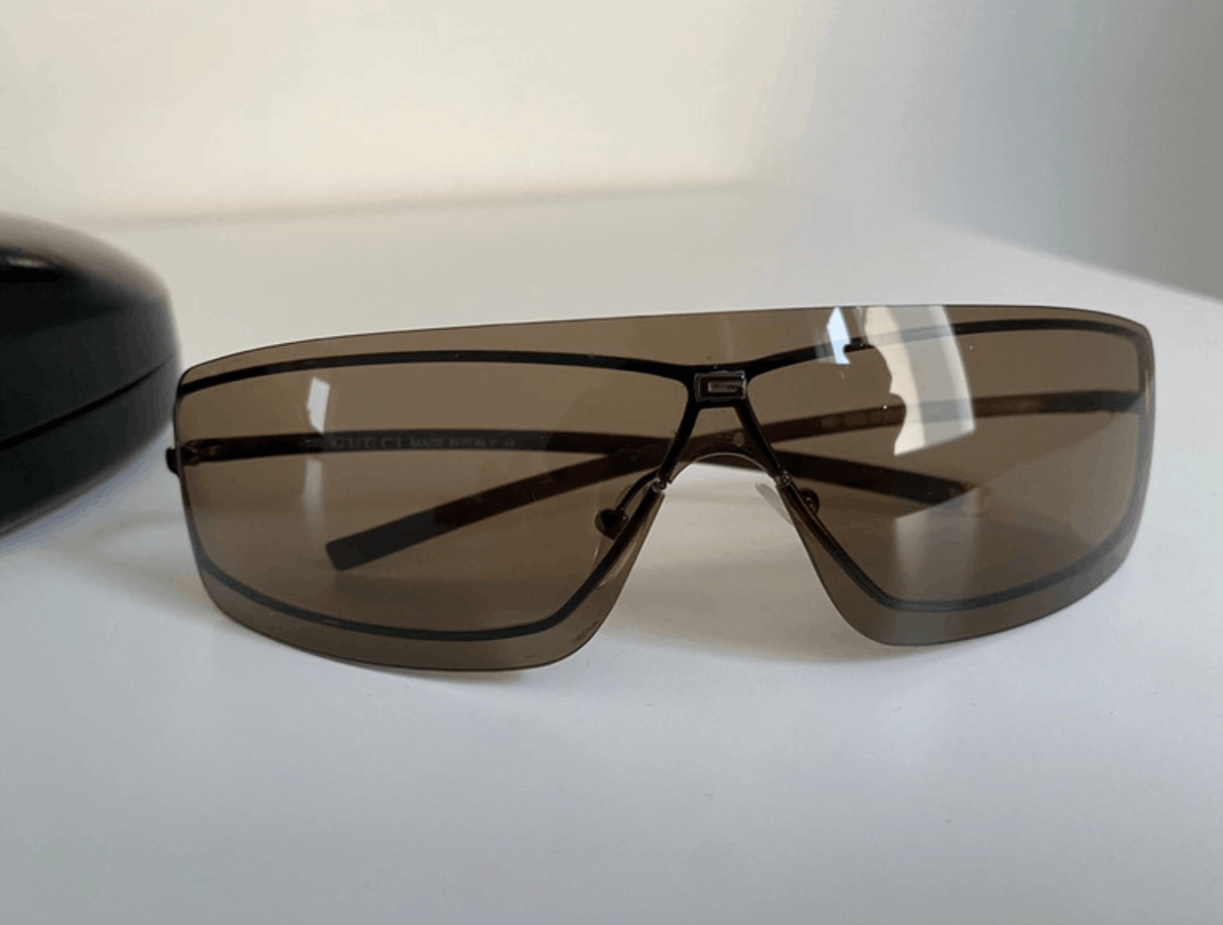Gucci Gucci Sunglasses 1998 Mask Shield Sport Bike Pop Vintage Size ONE SIZE - 4 Thumbnail