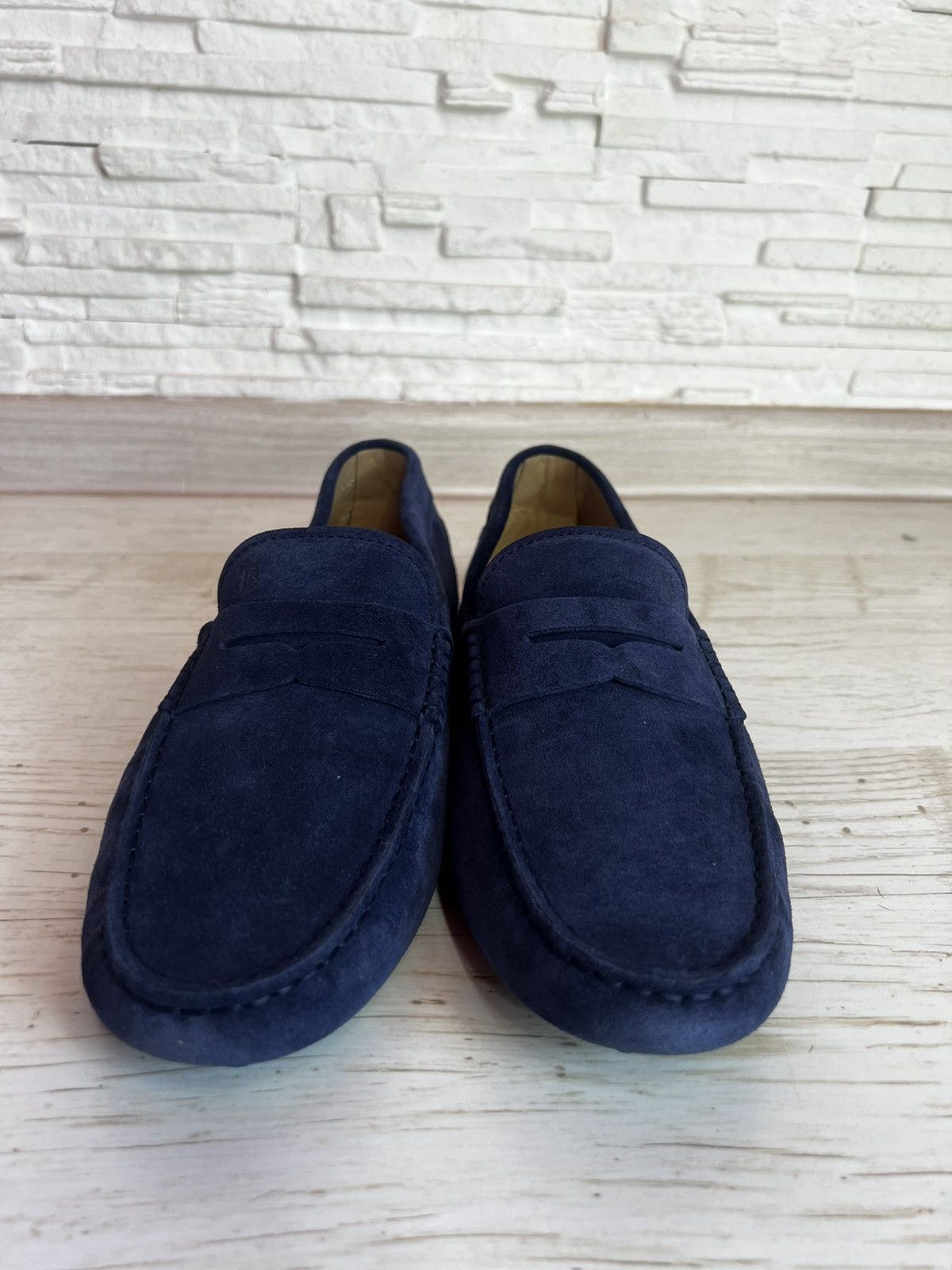 Tod's Tod’s Nuovo Gommino Galassia Loafers UK 6 Blue Suede Shoes Size US 6 / EU 39 - 4 Thumbnail