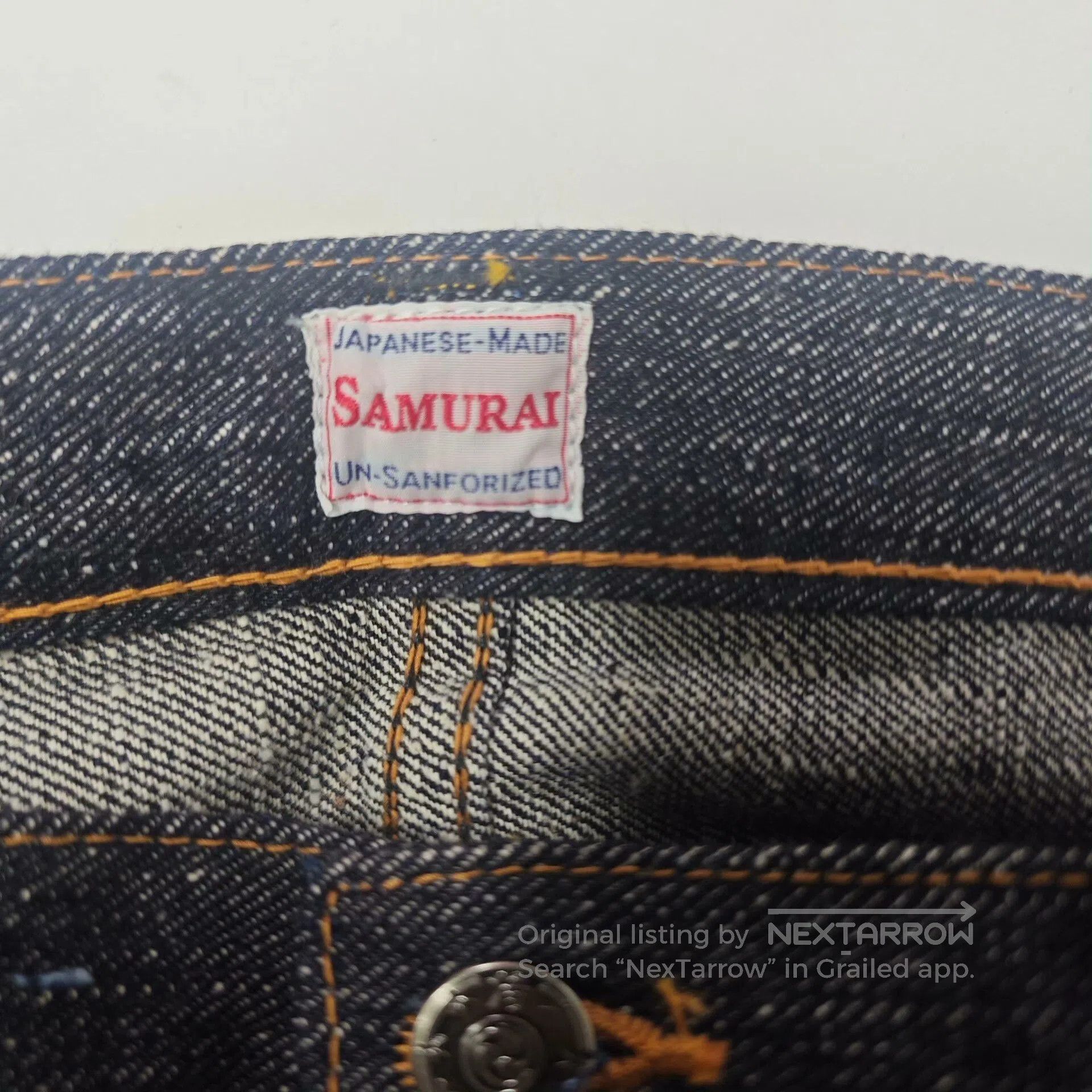 Samurai Jeans Samurai S110J Straight Blade Denim Jeans. Size US 34 / EU 50 - 4 Thumbnail