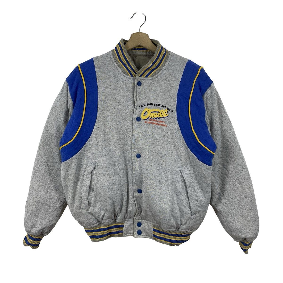 O'Neill Vintage O’NEILL VERSITY Bomber Jacket Snap Button Streetwear Size US L / EU 52-54 / 3 - 5 Thumbnail