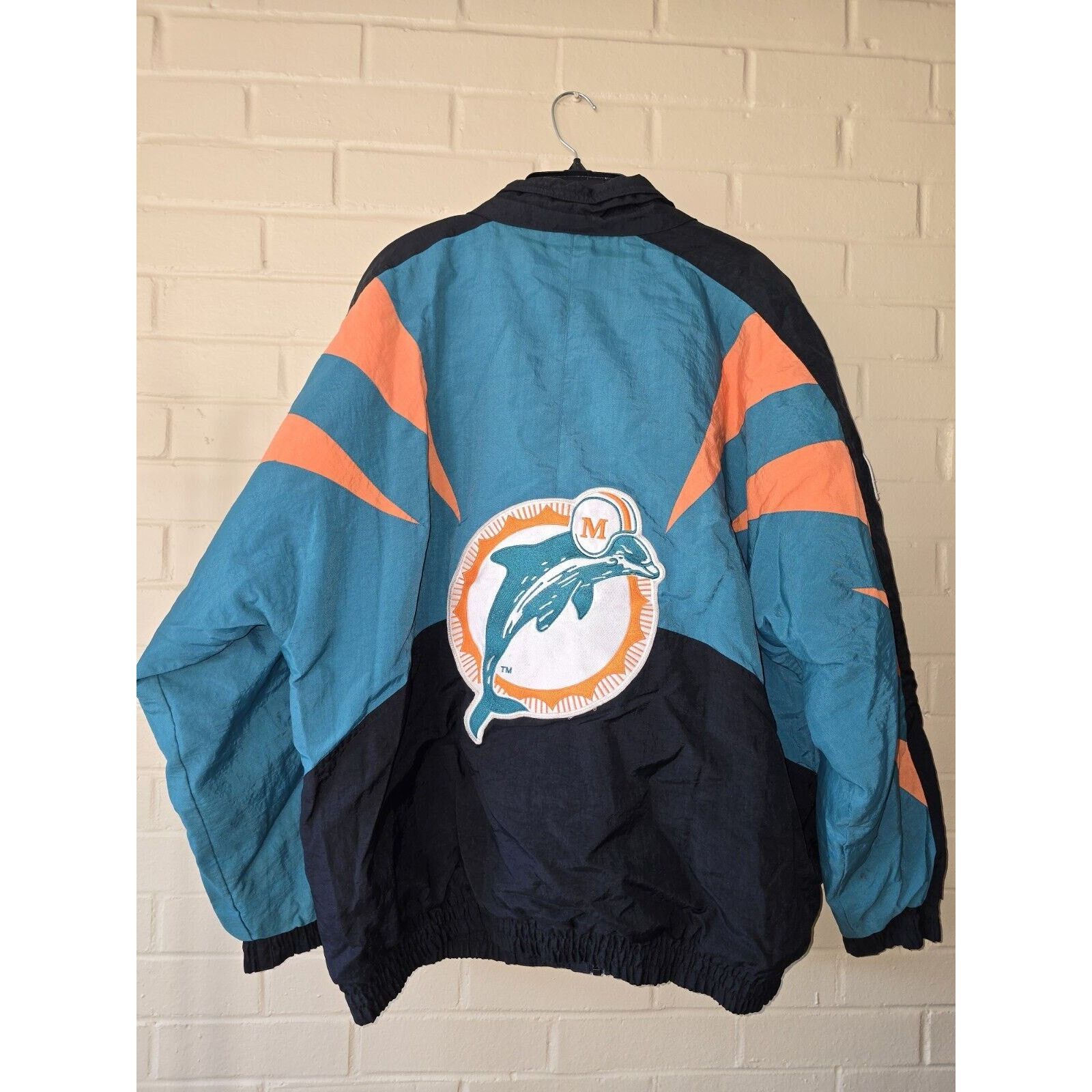 Apex One Vintage Apex One Miami Dolphins Jacket Mens XL Pro Line Size US XL / EU 56 / 4 - 8 Thumbnail