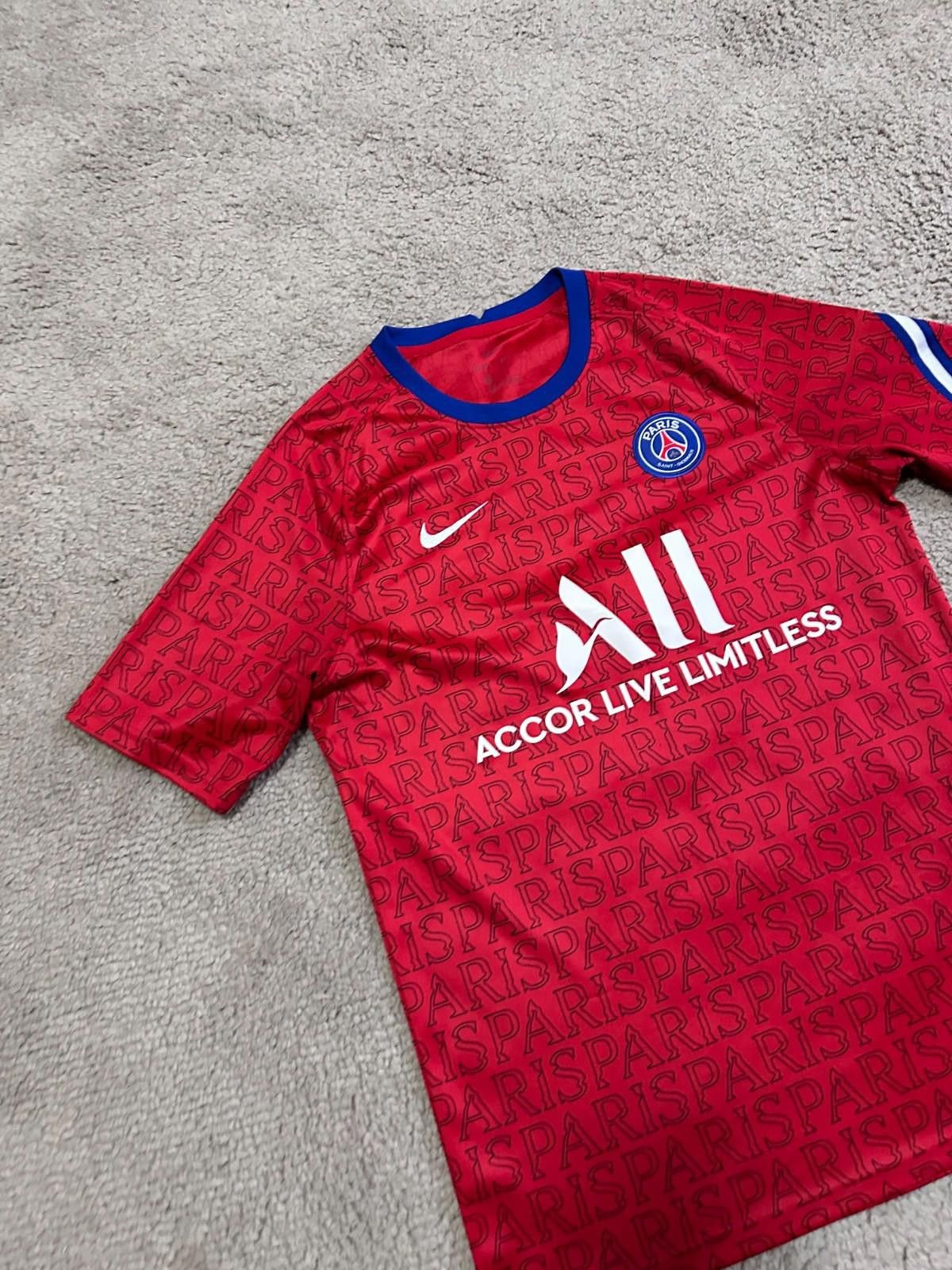 Nike PSG PARIS SAINT GERMAIN 2020/2021 PREMATCH SHIRT JERSEY NIKE Size US M / EU 48-50 / 2 - 3 Thumbnail