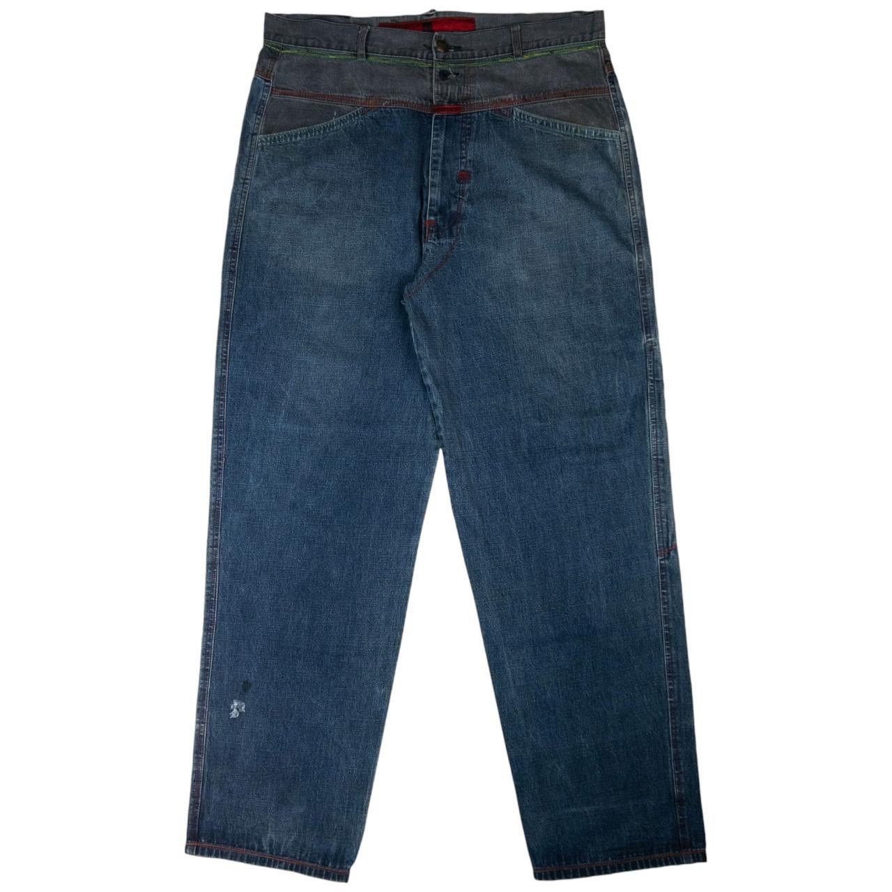 Marithe + Francois Girbaud Vintage Marithe Francois Girbaud Patch Denim Jeans Size W38 Size US 38 / EU 54 - 2 Thumbnail