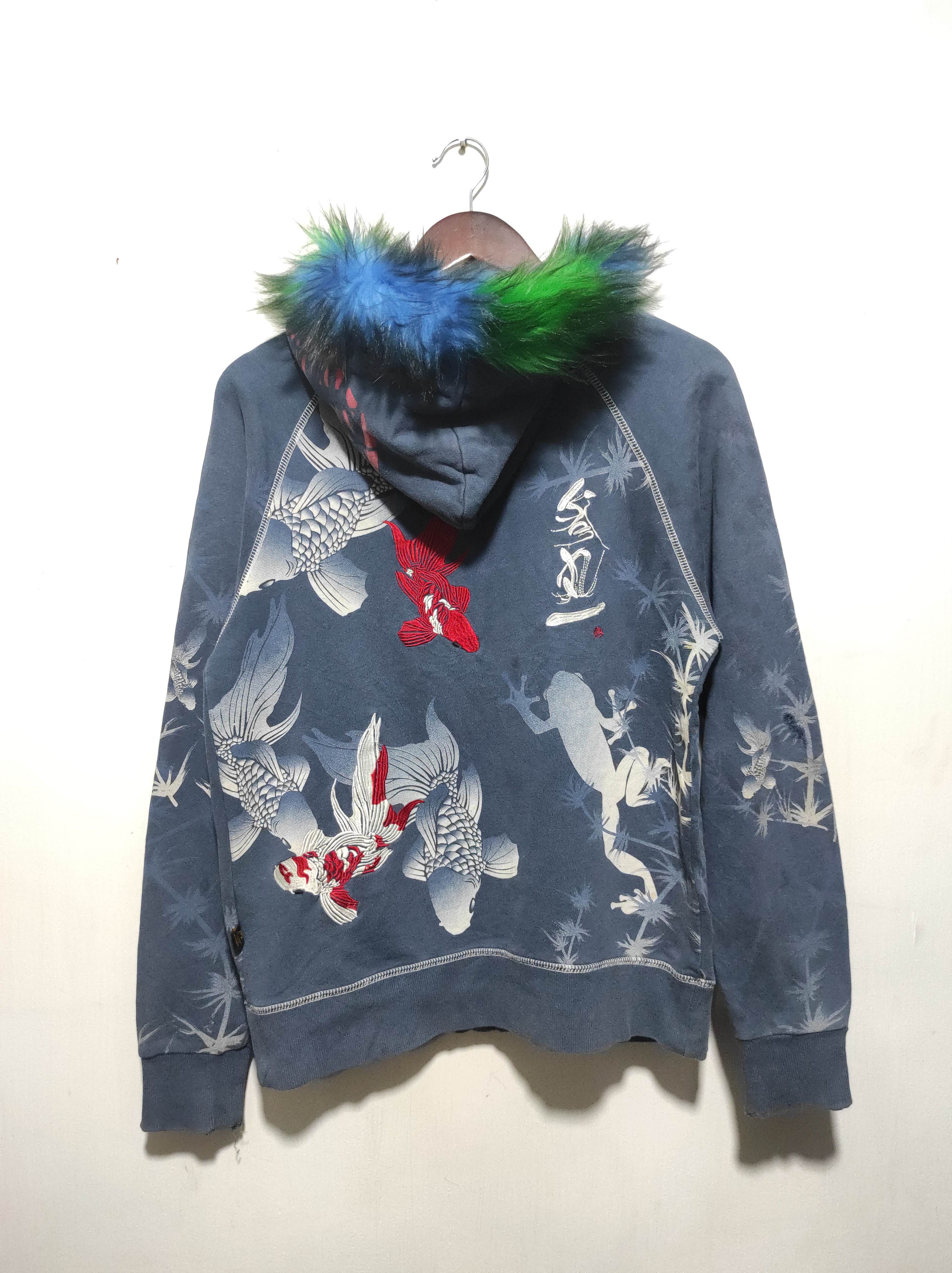 Hysteric Glamour Sukajan Japan Koi Fur Hoodie i6w9 LGB style Size US M / EU 48-50 / 2 - 17 Thumbnail