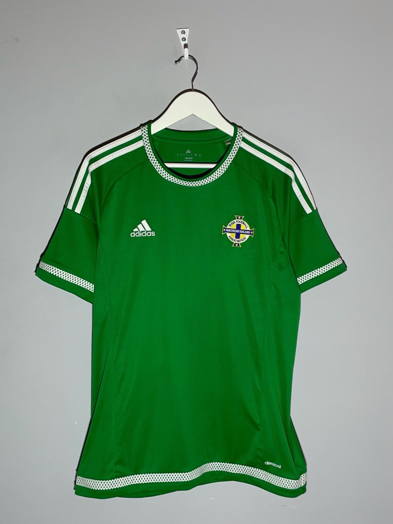 Adidas National Team Northern Ireland 2015/16 Adidas Football Shirt Size US L / EU 52-54 / 3 - 1 Thumbnail