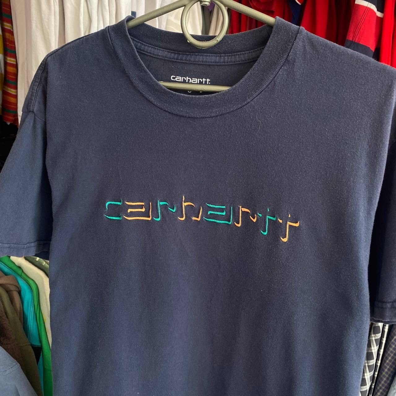 Carhartt Wip × Vintage Vintage Carhartt WIP big logo y2k opium streetwear tee Size US S / EU 44-46 / 1 - 2 Thumbnail