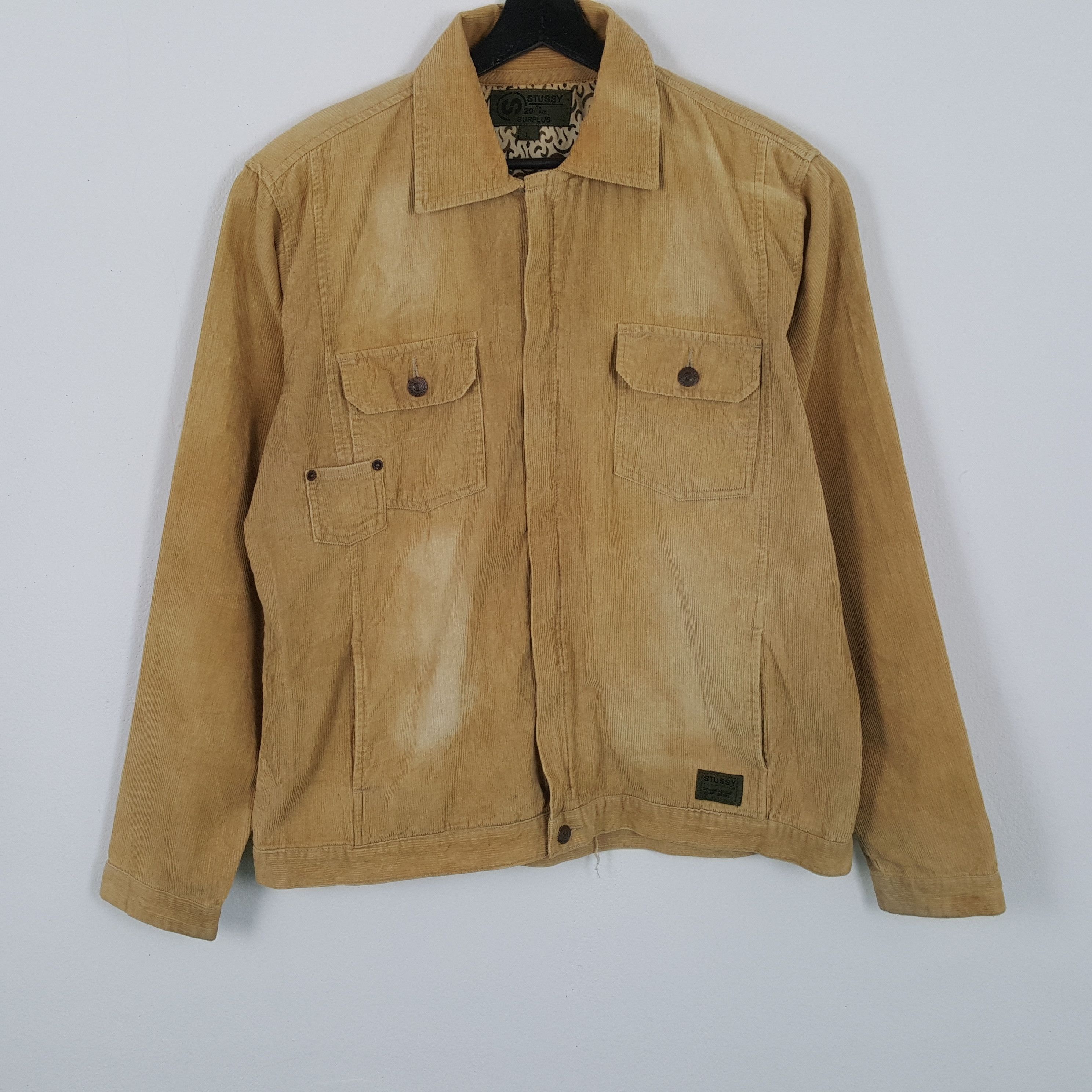 Stussy × Vintage STUSSY Streetwear Fashion Style Custom Art Velvet Jacket Size US L / EU 52-54 / 3 - 3 Thumbnail