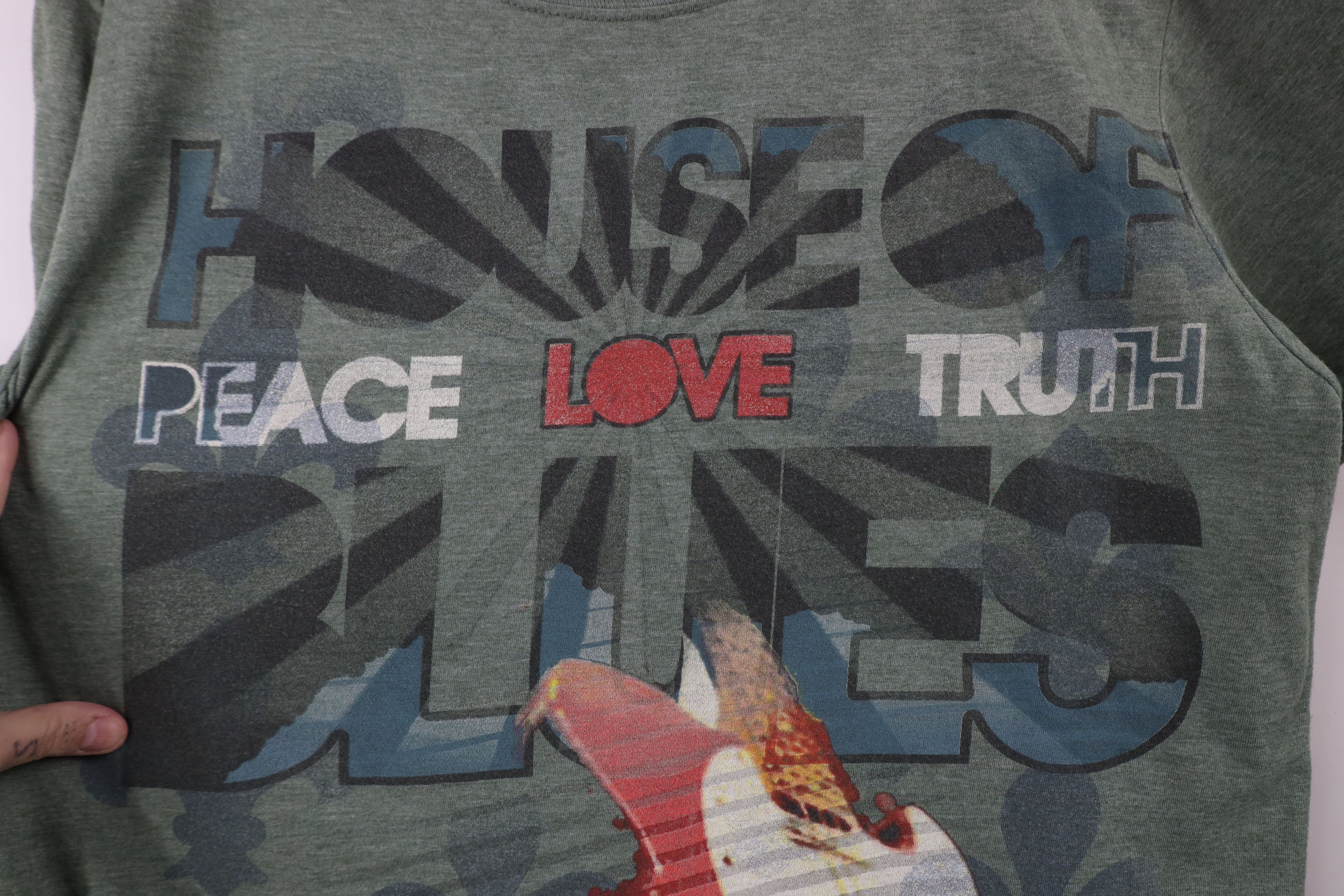 Vintage Vintage Spell All Over Print House of Blues T-Shirt Green Size US L / EU 52-54 / 3 - 5 Thumbnail
