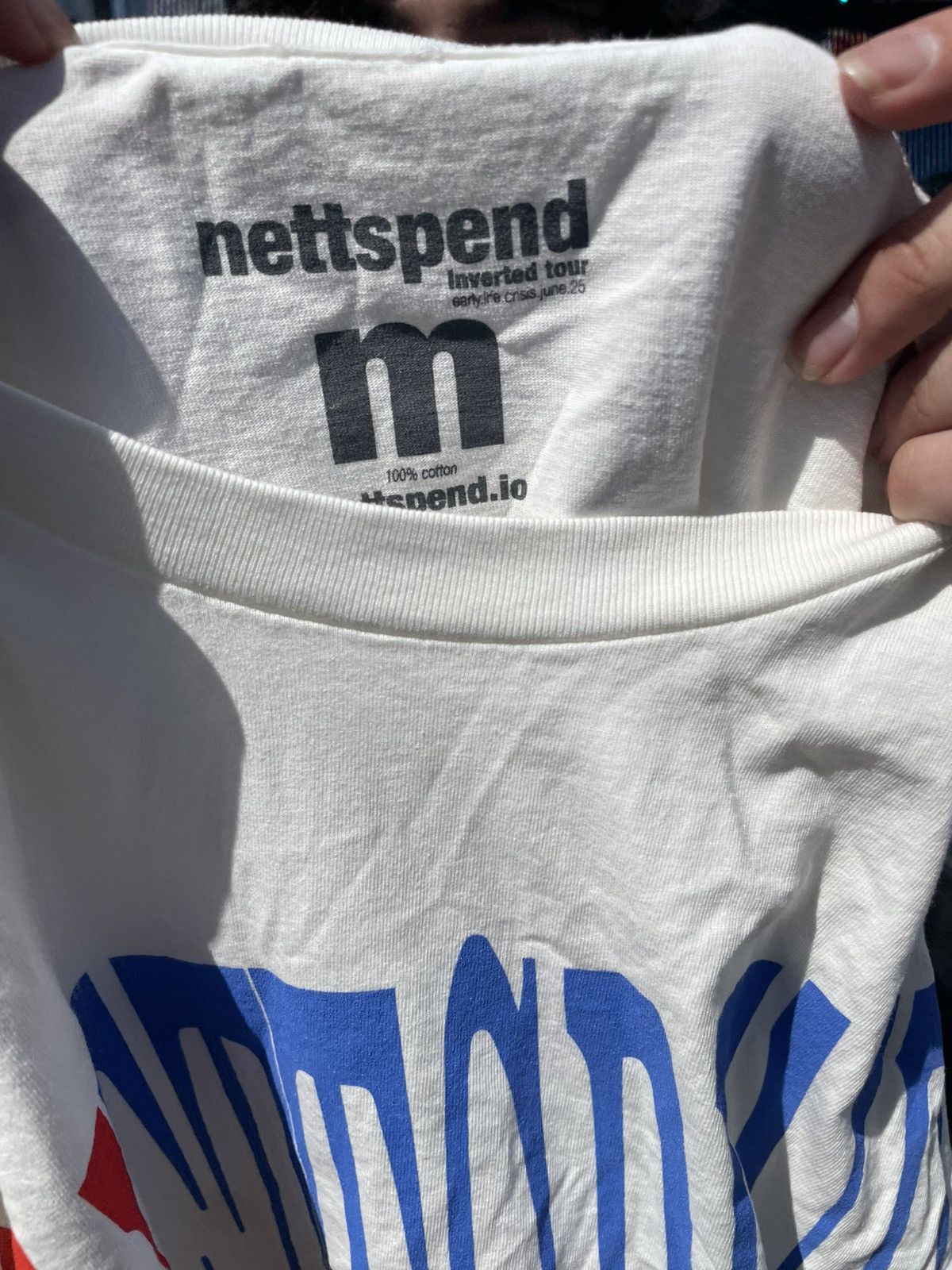 トップス Nettspend Invert Tour Vlone T-Shirt Nettspend Invert Tour Vlone T-Shirt New Men Nettspend Invert