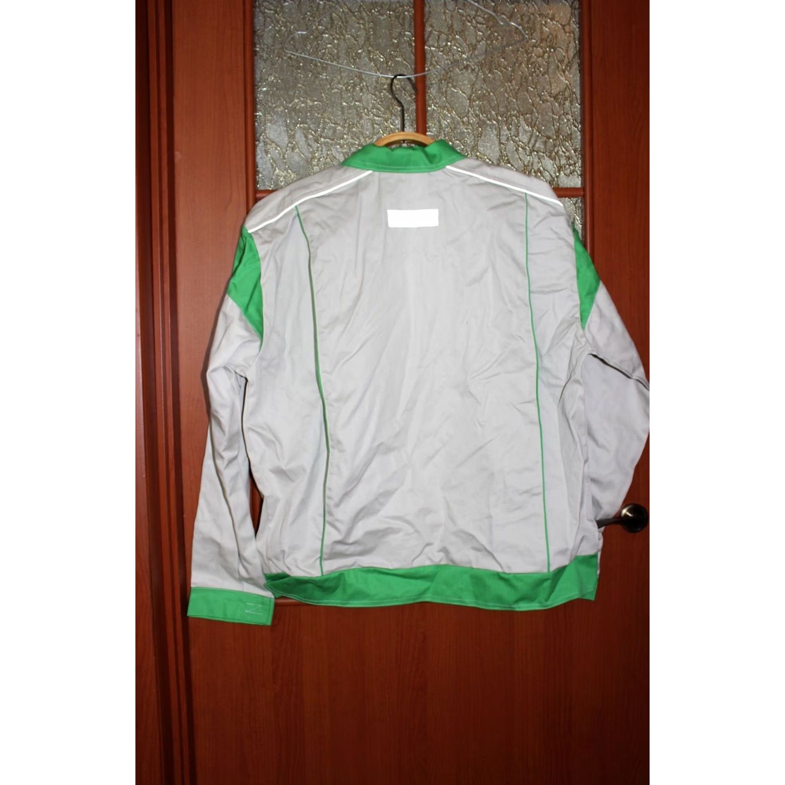 Vintage VINTAGE Skoda Workwear Mechanic jacket Men's 58 Cotton grey/green Workwear jacket Carpo size 58 Mens Jacket Size US XXL / EU 58 / 5 - 4 Thumbnail