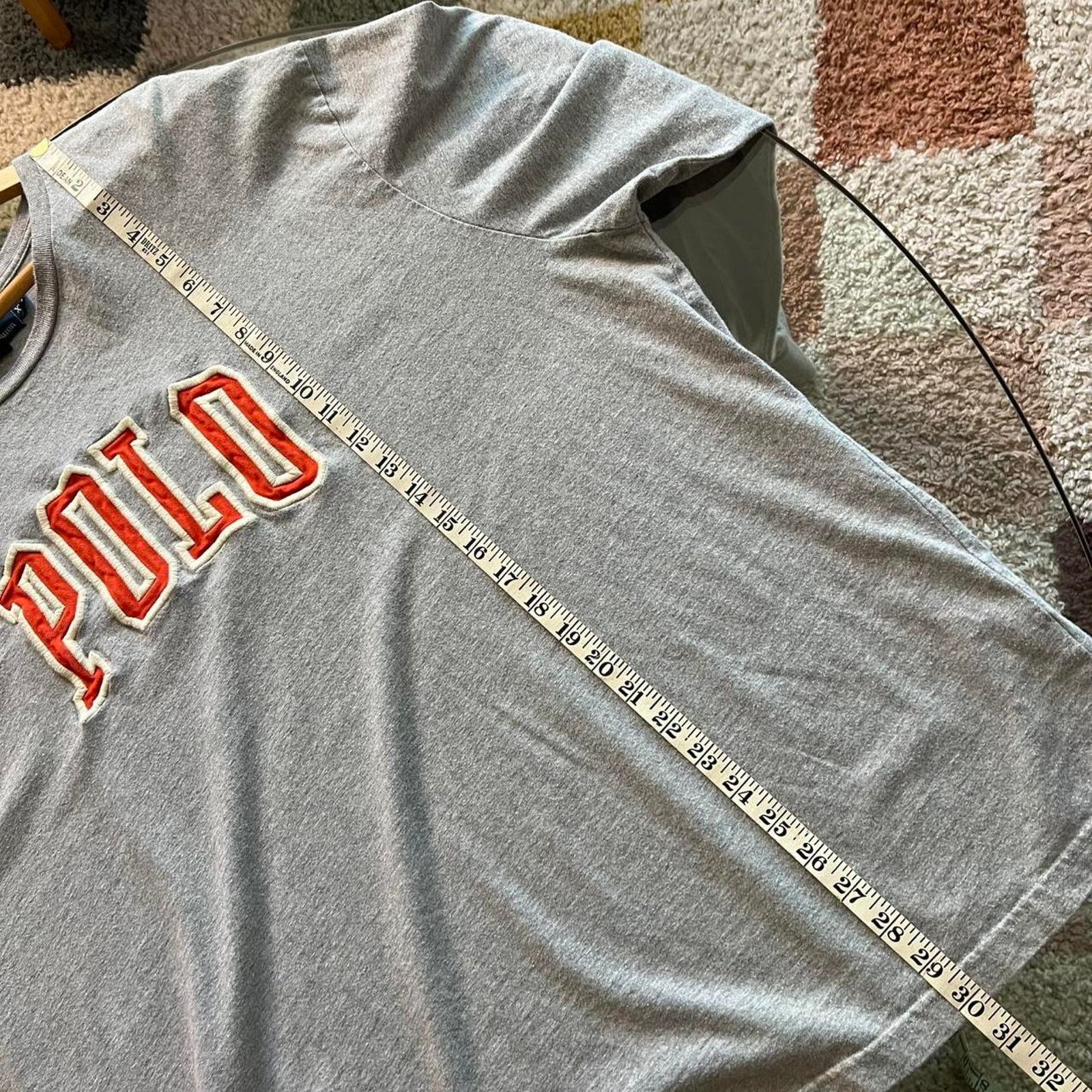 Polo Ralph Lauren Vintage 90s Polo Ralph Lauren Spellout Tee | Grey | Size 2XL Size US XXL / EU 58 / 5 - 6 Thumbnail