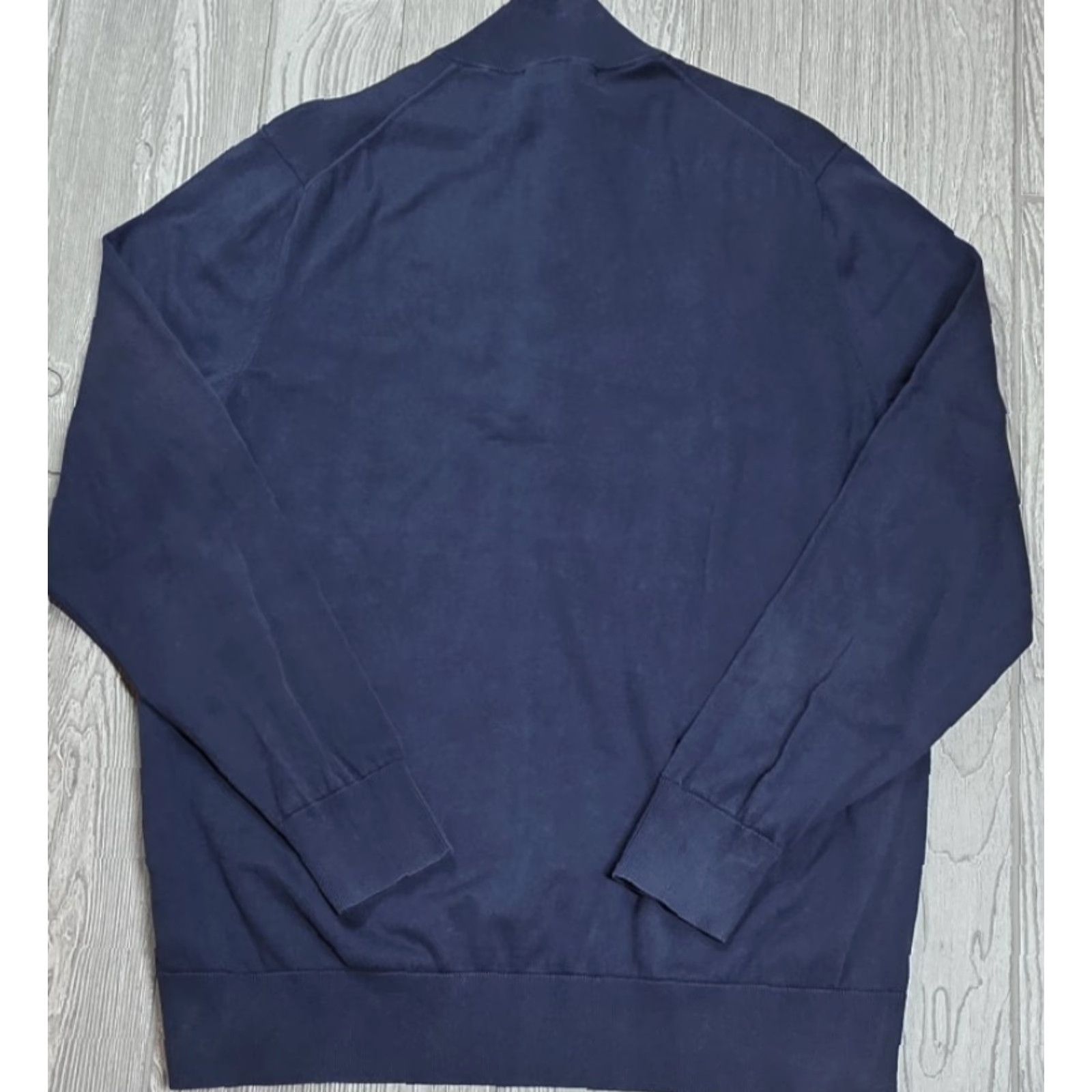 Brooks Brothers Brooks Brothers Supima Cotton Quarter Zip Pullover Knit Sweater Mens XL Blue Size US XL / EU 56 / 4 - 7 Thumbnail