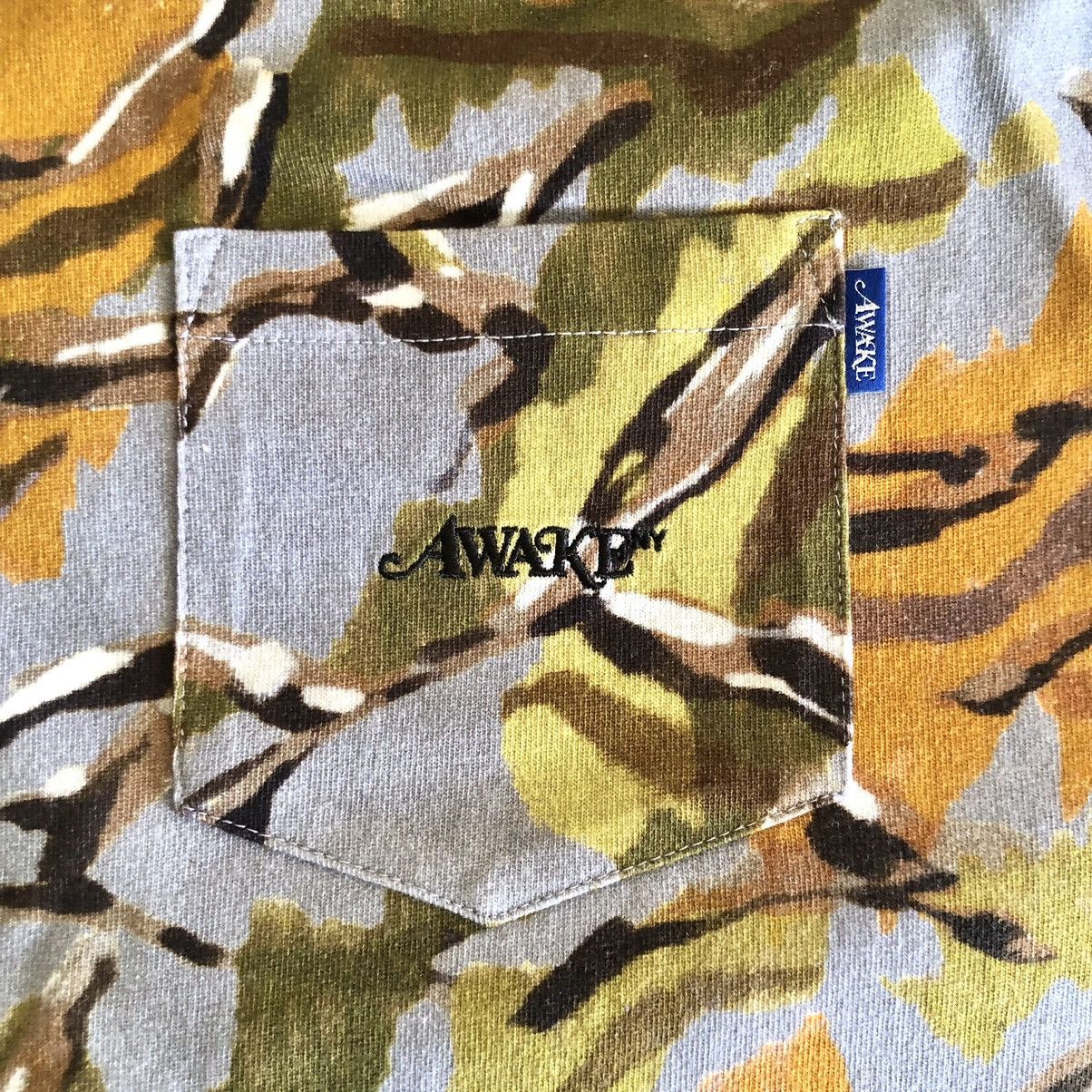 Awake NY Mens AWAKE NY long sleeved camo print pocket tee XL Size US XL / EU 56 / 4 - 5 Thumbnail