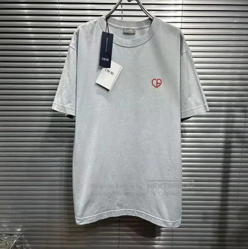 Dior Dior Men's Summer Light Blue Cotton T-Shirt . Size US S / EU 44-46 / 1 - 1 Thumbnail