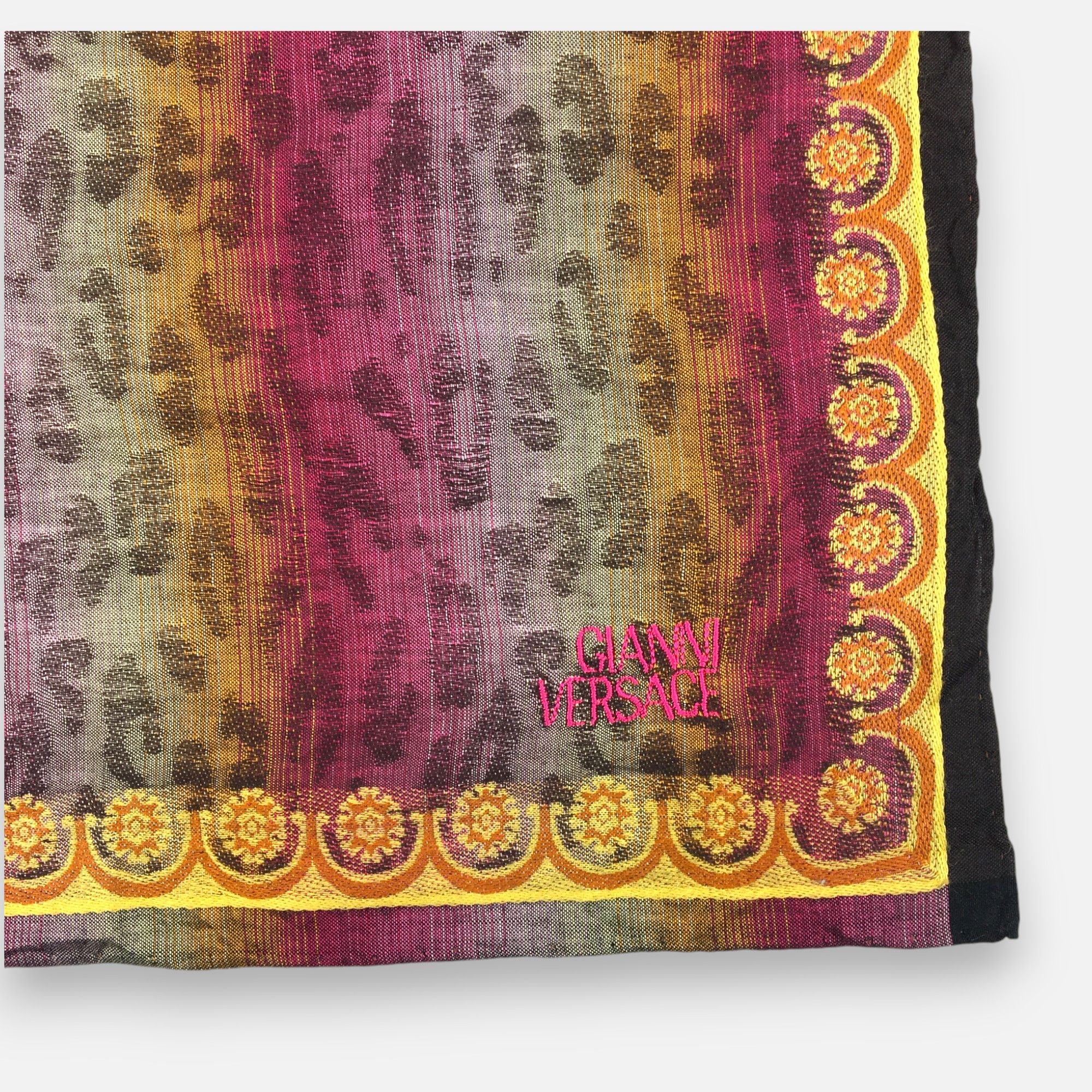 Japanese Brand Gianni Versace Handkerchief Pocket Square Bandana Size ONE SIZE - 4 Thumbnail