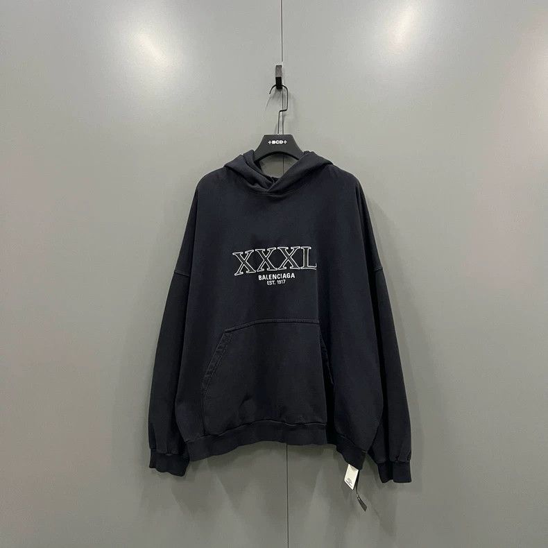 Balenciaga Balenciaga Black 3XL printed hoodie Size US M / EU 48-50 / 2 - 1 Thumbnail