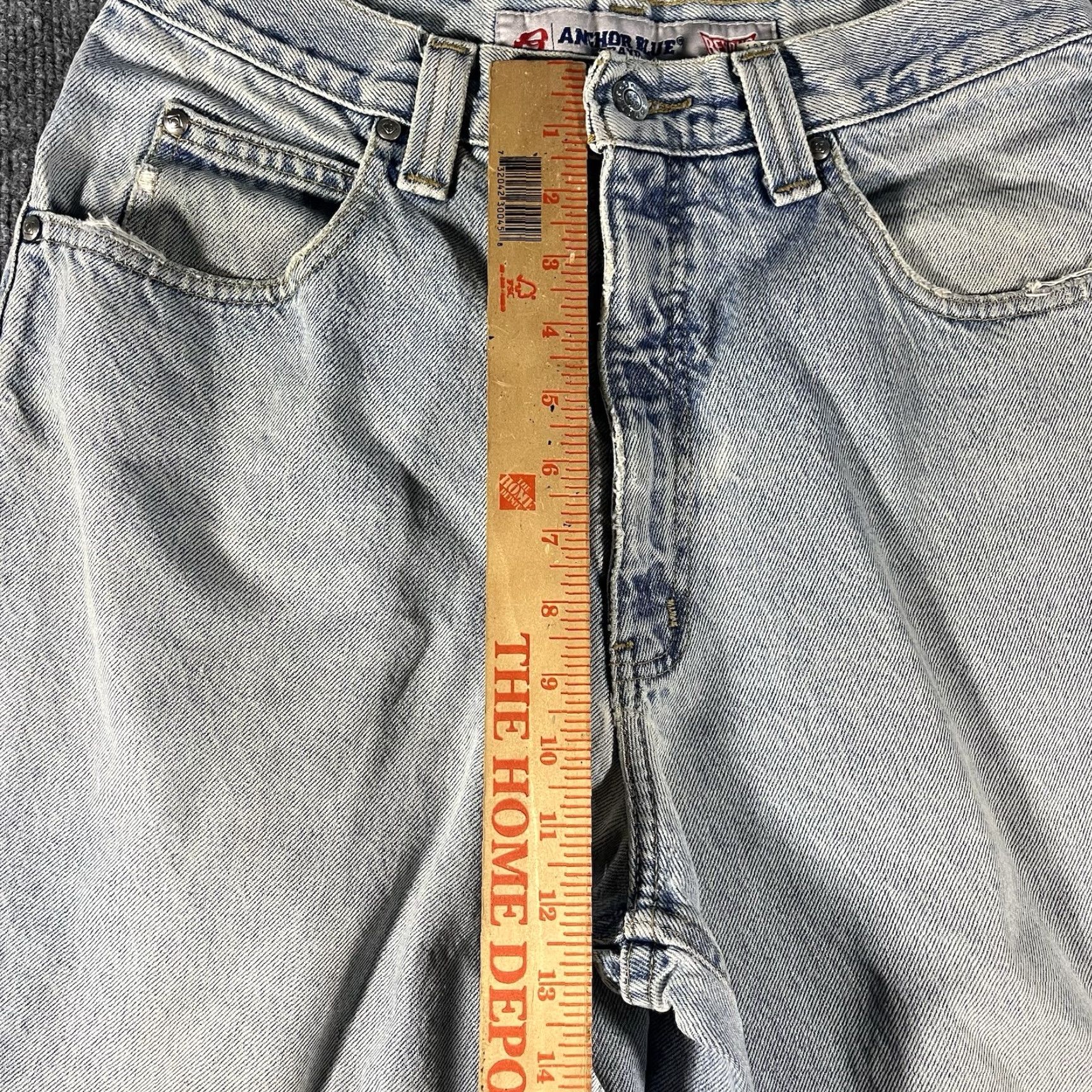 Anchor Blue VINTAGE Anchor Blue Beyond Baggy Jeans 28x31 Wide Leg Blue 90s Y2K Mens Size US 28 / EU 44 - 5 Thumbnail
