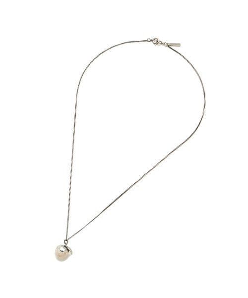image of Undercover Japan Apple Pendant Necklace in Silver, Men's