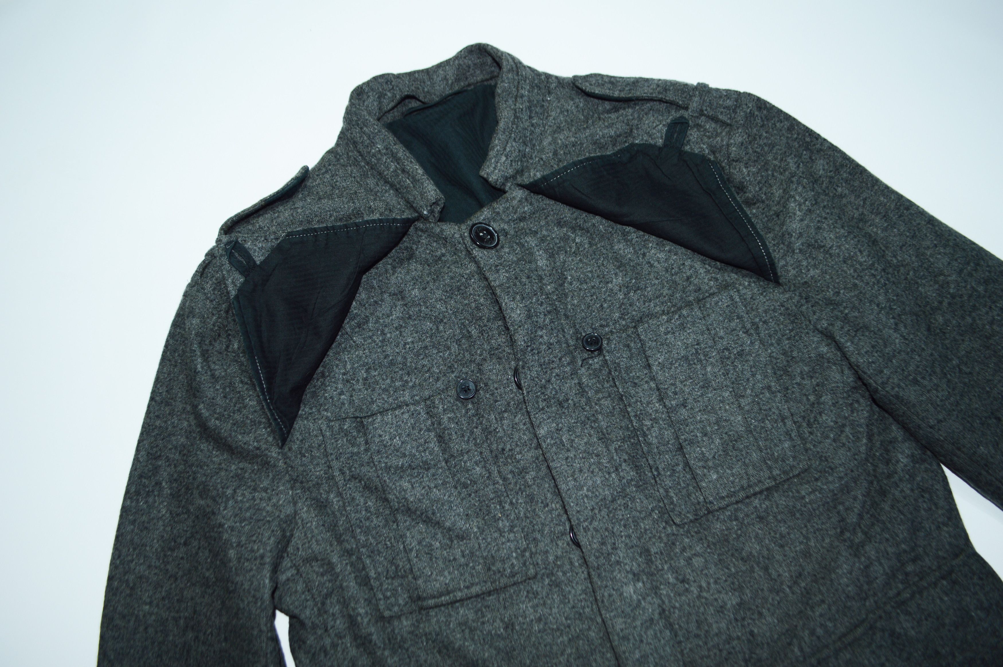 Allsaints Allsaints Berkoff Gray Wool Nylon Jacket Size M Size US M / EU 48-50 / 2 - 4 Thumbnail