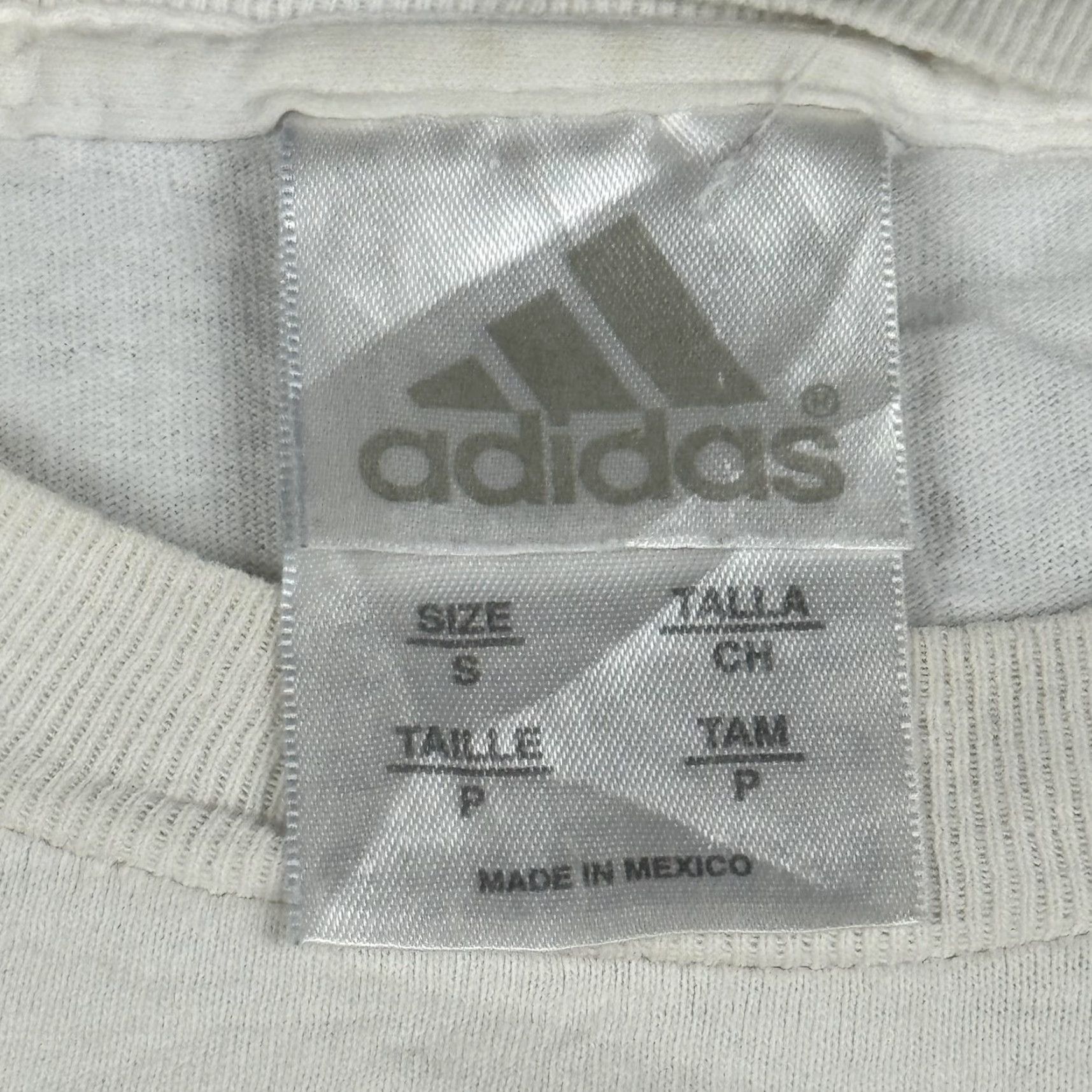 Adidas ADIDAS Graphic Tee Mens Small White Lightning Soccer Club Short Sleeve Crew Neck Sport Size US S / EU 44-46 / 1 - 6 Thumbnail