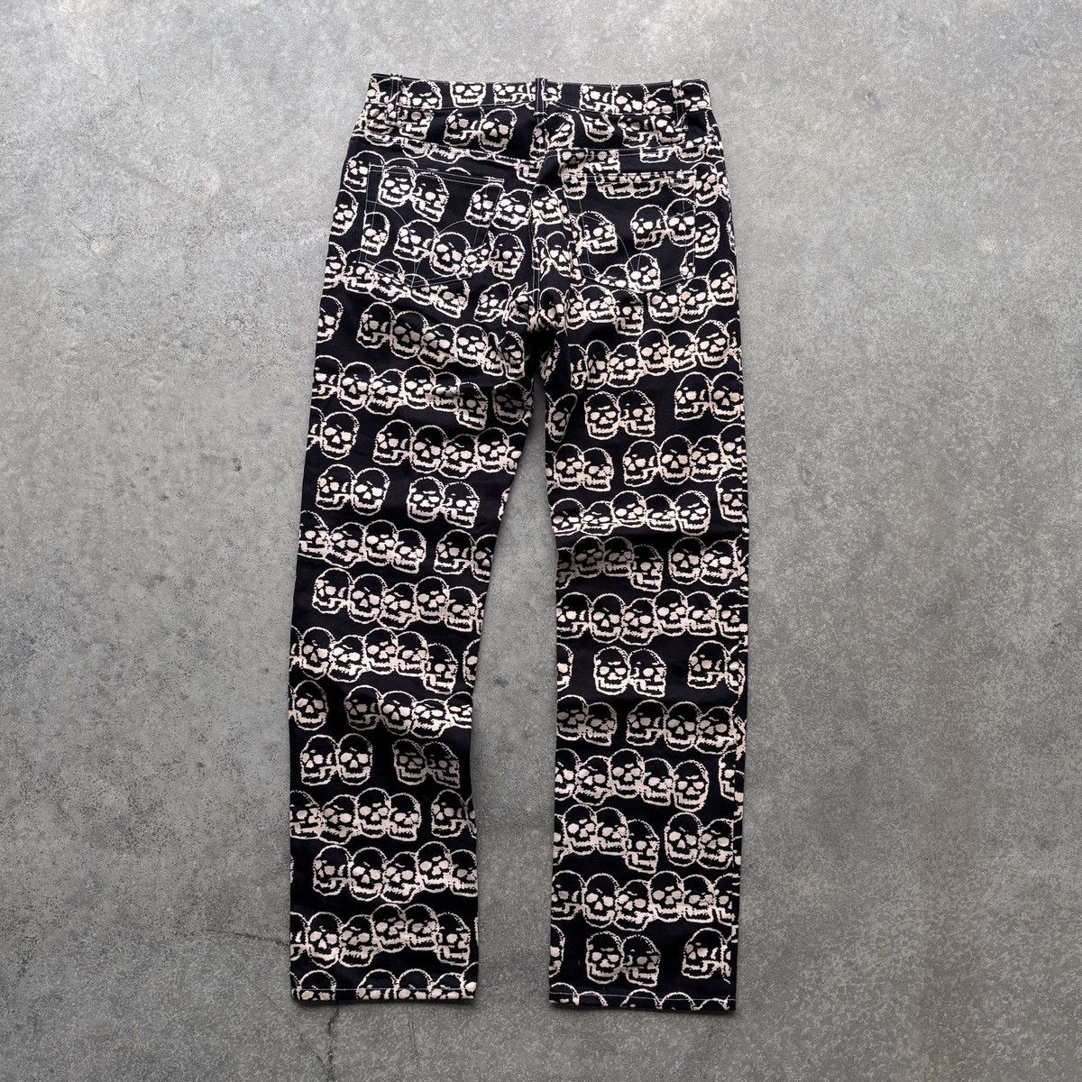 Hysteric Glamour Hysteric Glamour Skull Print Denim Size US 29 - 6 Thumbnail