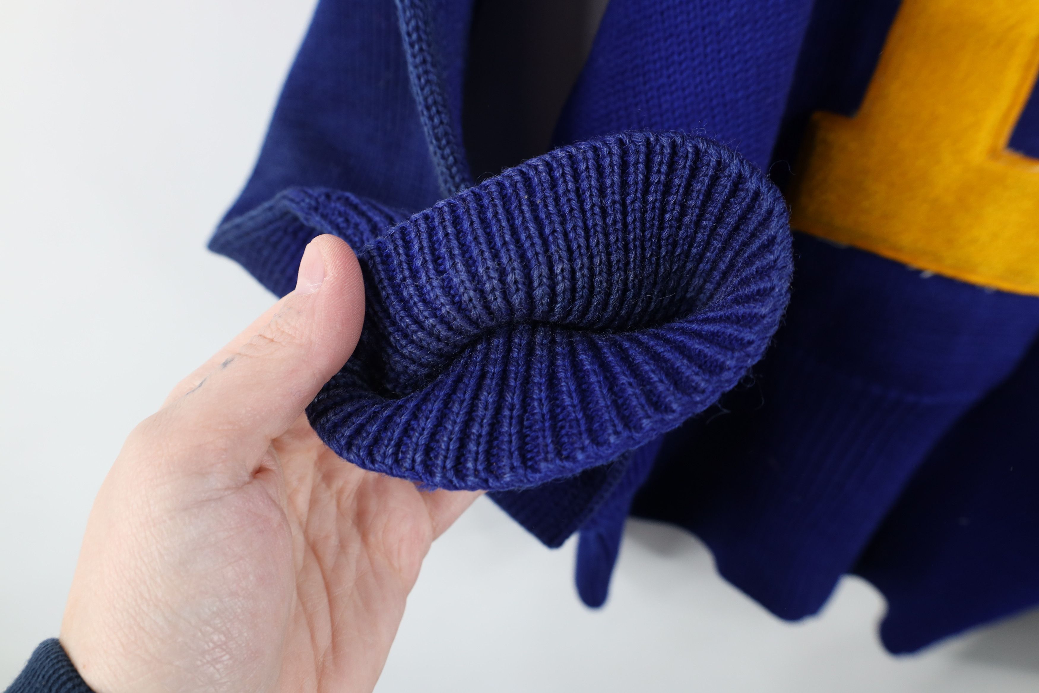 Vintage Vintage 50s 60s Wool Varsity Letterman V-Neck Sweater USA Size US L / EU 52-54 / 3 - 12 Thumbnail