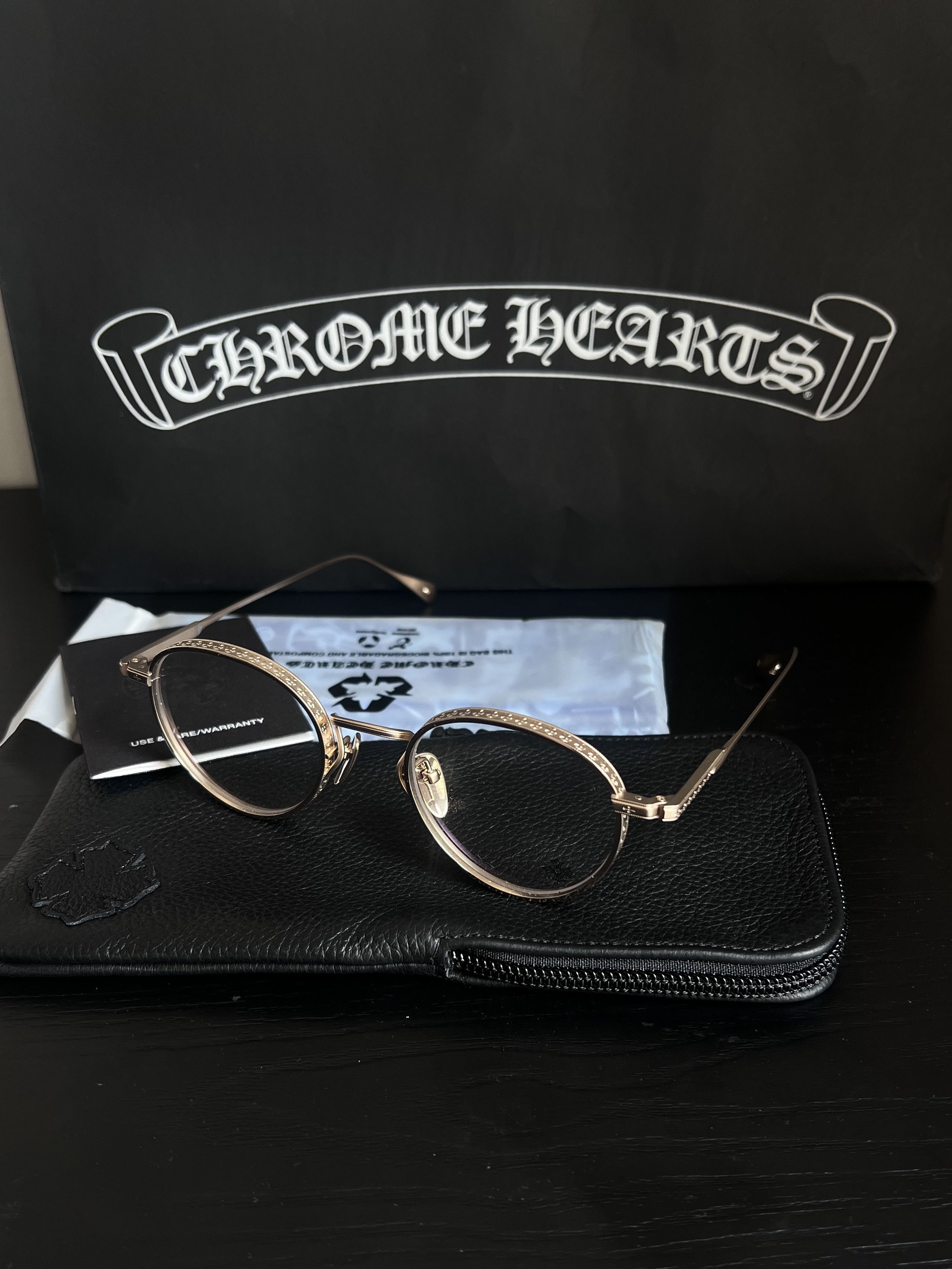 Chrome Hearts Chrome Hearts THICK GOLD PLATED GLASSES Size ONE SIZE - 2 Thumbnail