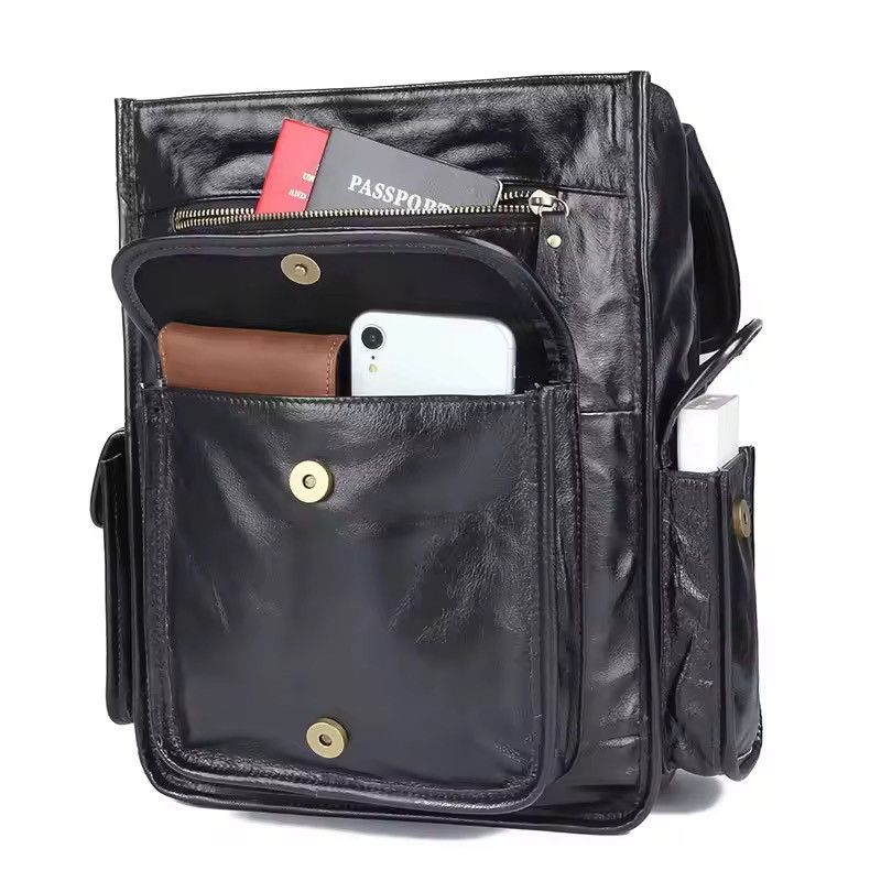 Genuine Leather Soft Genuine Leather Handmade Backpack Size ONE SIZE - 7 Thumbnail