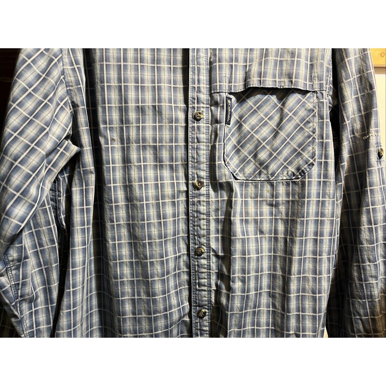 The North Face The North Face Men’s Shirt L Blue Plaid Button Up Hiking LS Size US L / EU 52-54 / 3 - 6 Thumbnail