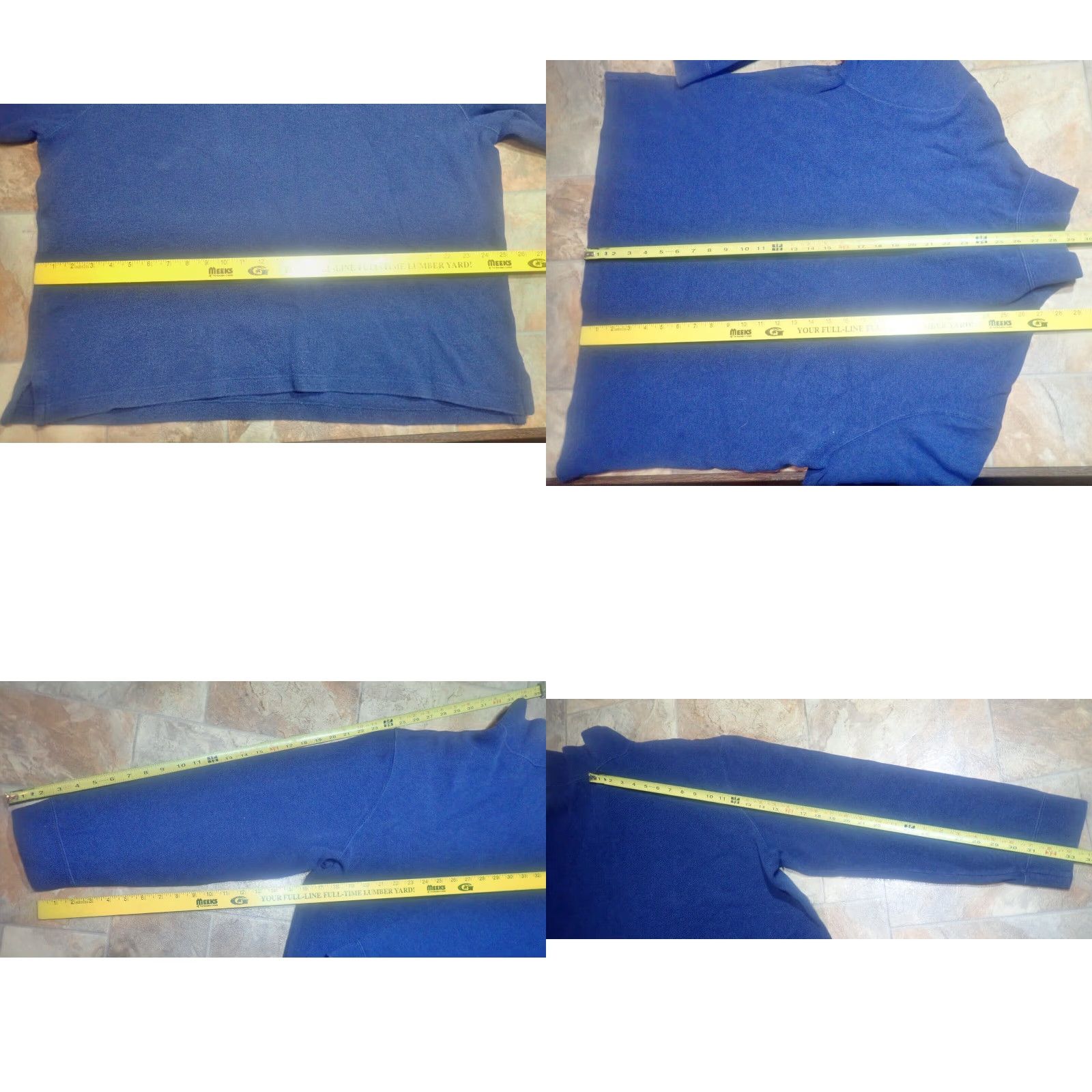 Ralph Lauren VINTAGE Polo Ralph Lauren 100% Cotton 1/4 Zip Sweater, XL, Blue, Classic Fit, Long Sleeve, Business Casual, Mens Size US XL / EU 56 / 4 - 8 Thumbnail