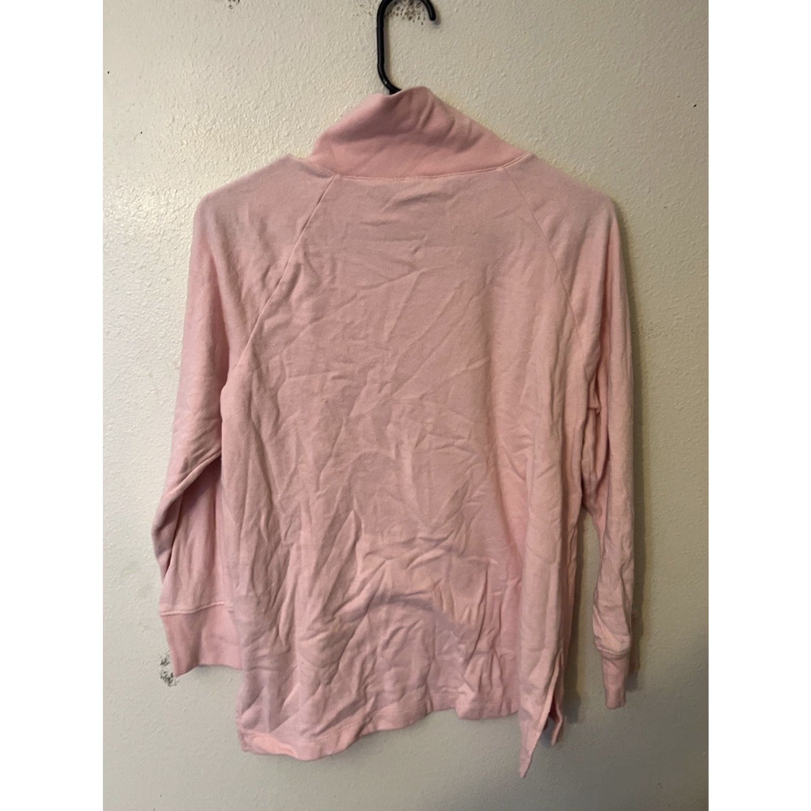J.Crew J.Crew Sweatshirt Tunic Button-Collar Fleece Pink Size S Women Casual, Cotton Blend, Long Sleeve, Regular, Vintage: No, AP649 Size S / US 4 / IT 40 - 3 Thumbnail