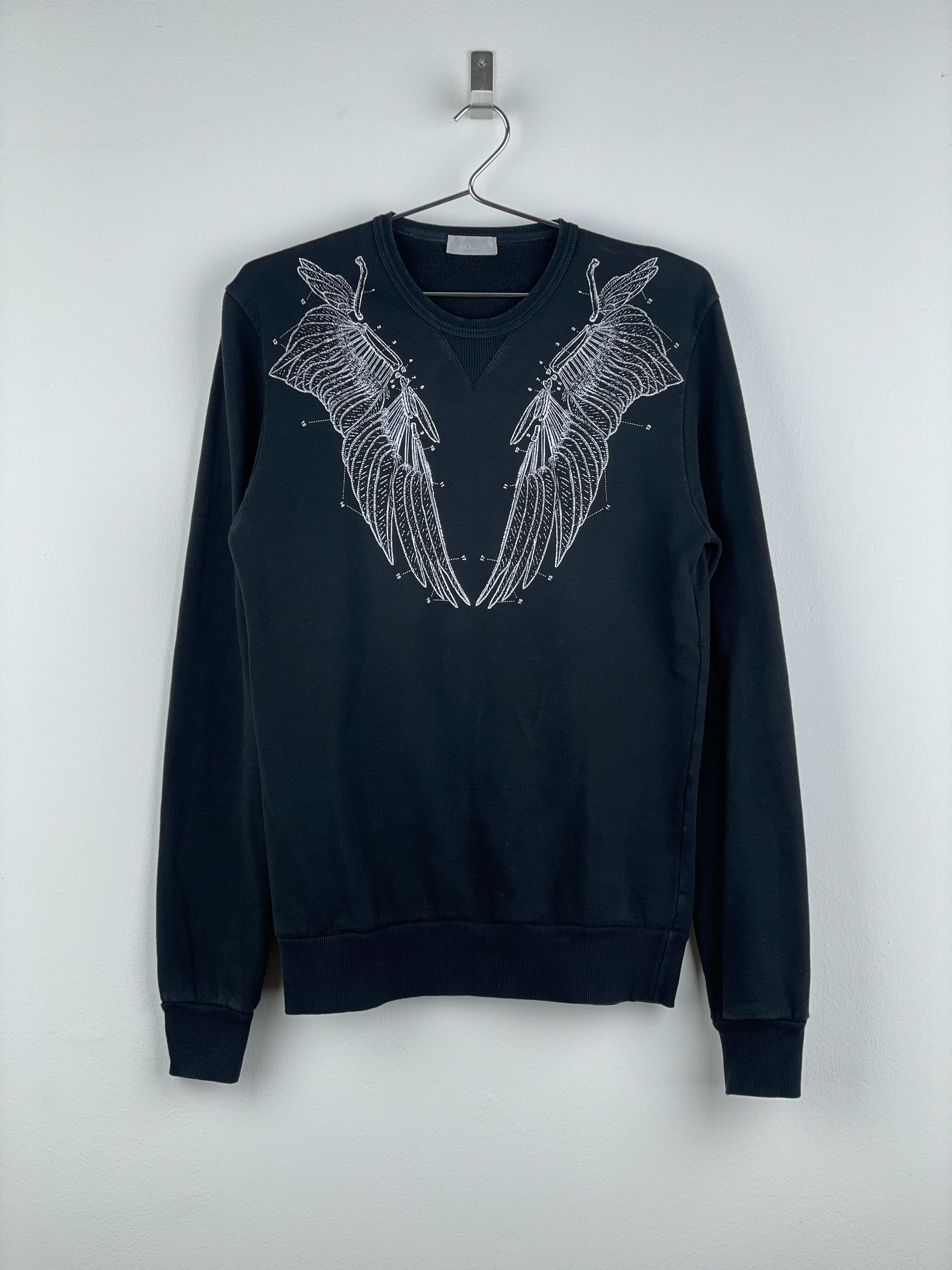 トップス Dior Homme Navigate inexorable flight T Dior Dior Homme AW07 Inexorable Flight Angel Wing Sweatshirt
