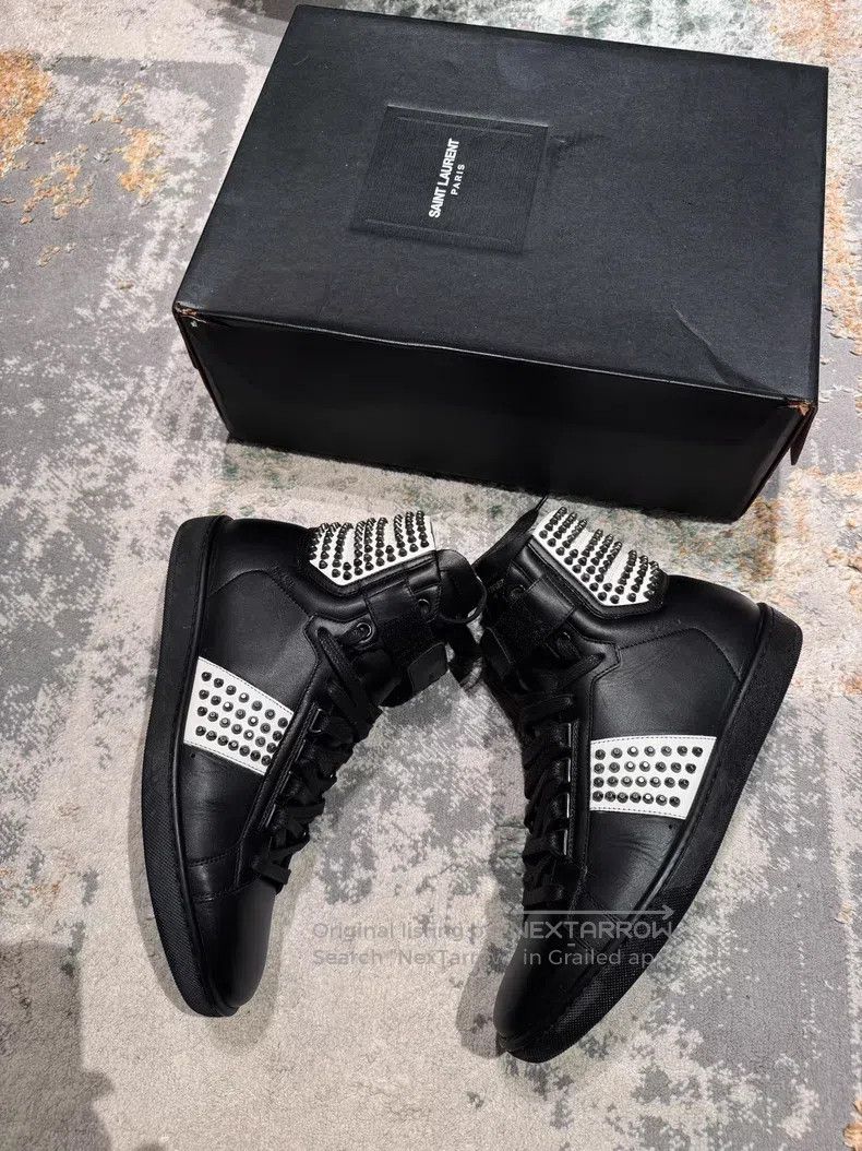 Saint Laurent Paris Saint Laurent Paris Studded Magic Tape Board Shoes Size US 6.5 / EU 39-40 - 2 Thumbnail