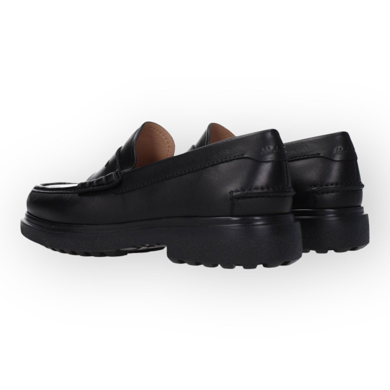 Salvatore Ferragamo Ferragamo Men's Leather Penny Loafers in black UK10.5 Size US 11.5 / EU 44-45 - 5 Thumbnail