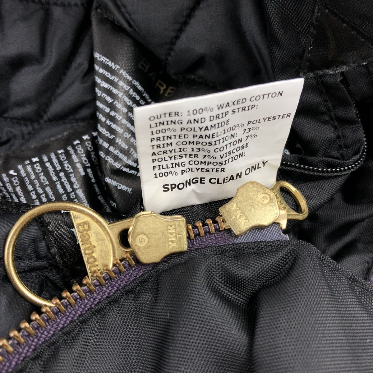 Barbour × Belstaff Women's INTERNATIONAL Ferrera Wax Purple Motorcycle Bomber Jacket Coat Size M / US 6-8 / IT 42-44 - 15 Thumbnail