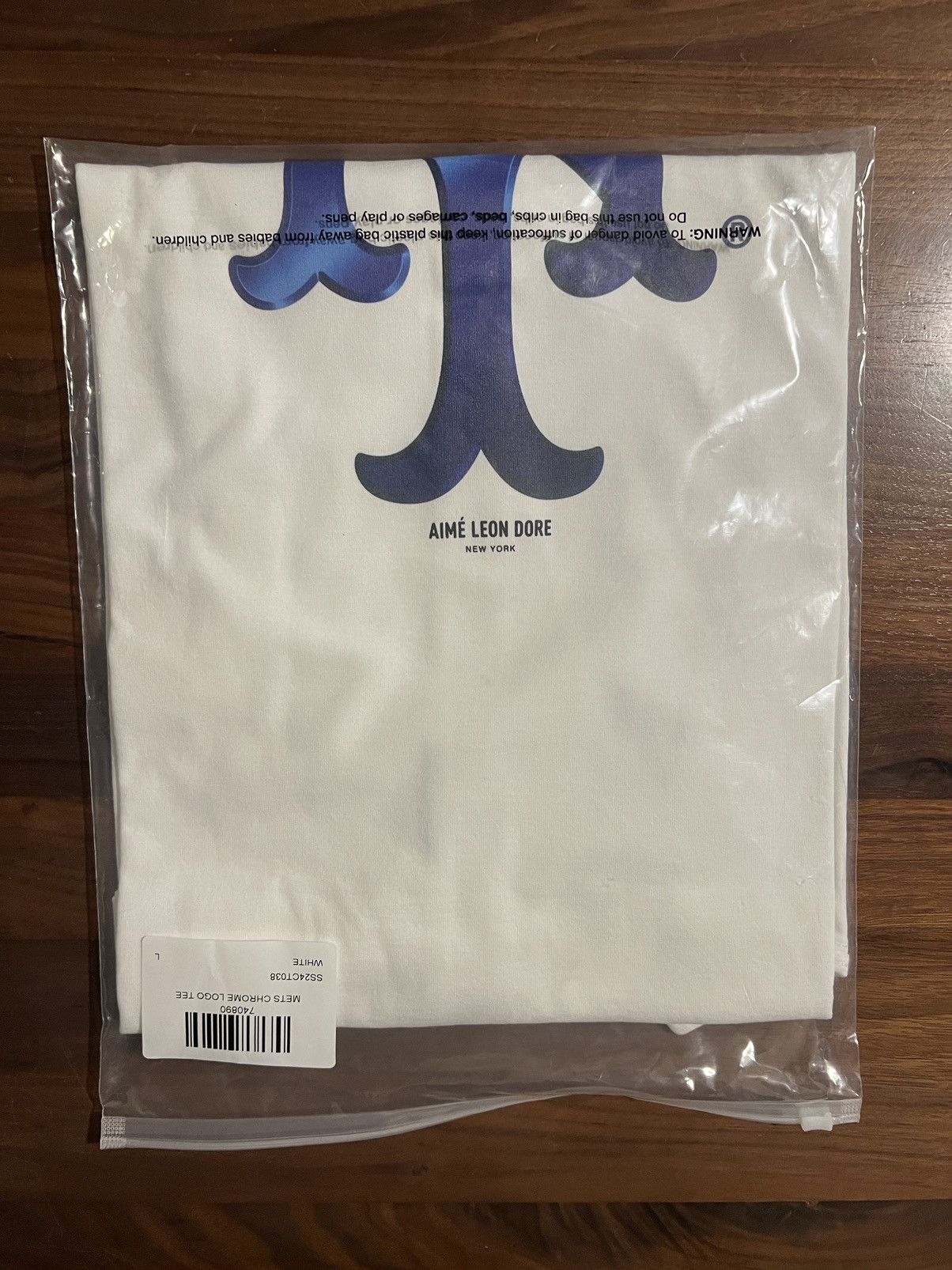Aime Leon Dore Aime Leon Dore ALD / New York Mets Big Chrome Logo Tee Large Size US L / EU 52-54 / 3 - 3 Thumbnail