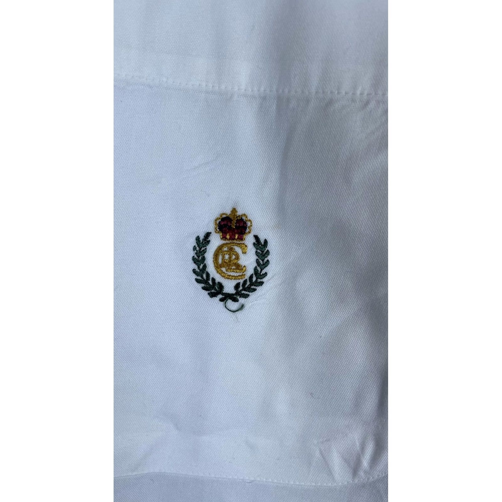 Ralph Lauren Chaps Ralph Lauren Dress Shirt Mens 17.5 36/37 White Cotton Long Sleeve Dress Shirt Mens 17.5 36/37 White Cotton Long Sleeve Size 48R - 2 Thumbnail