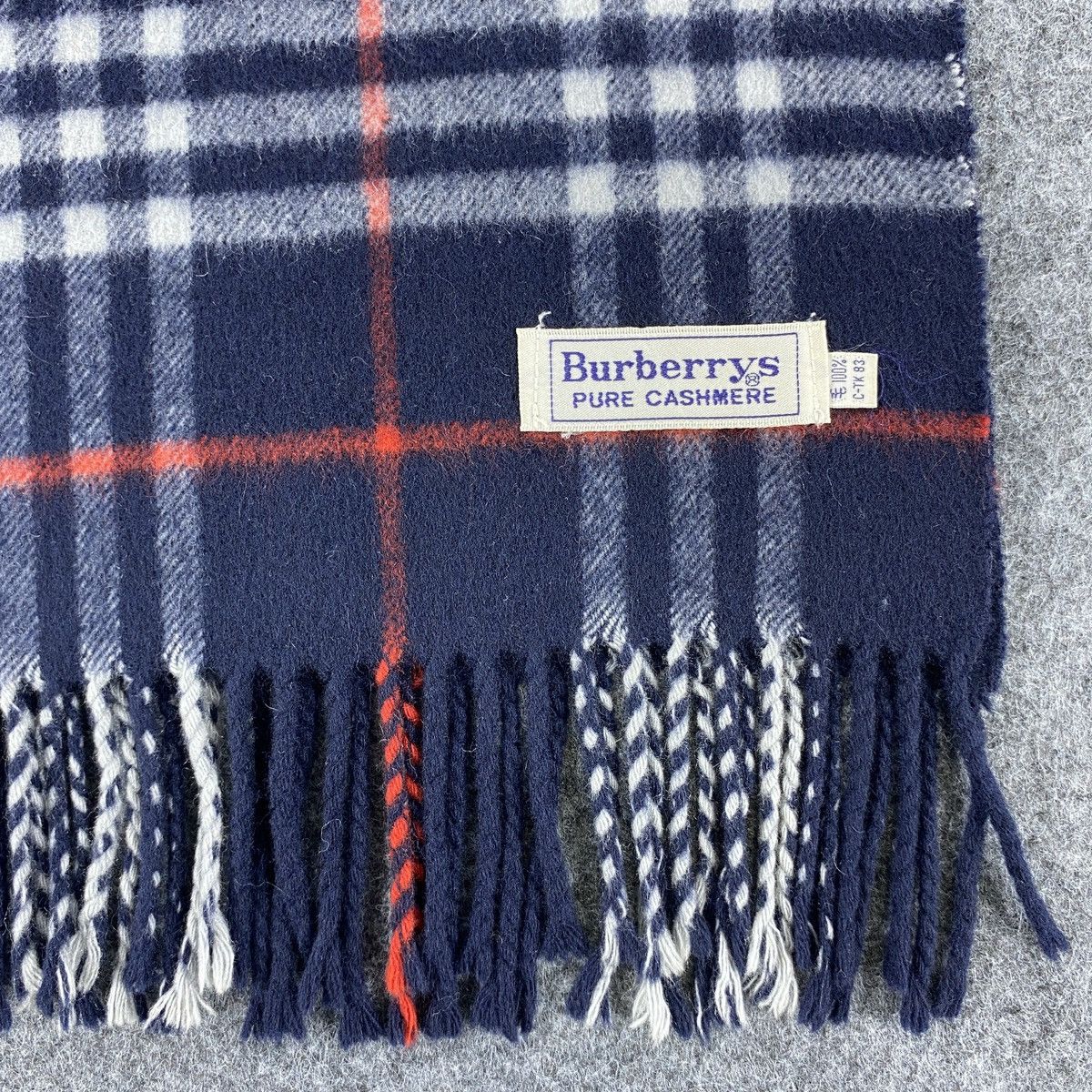 Burberry × Vintage Burberry Scarf # Muffler # Neckwear # D660 Size ONE SIZE - 3 Thumbnail