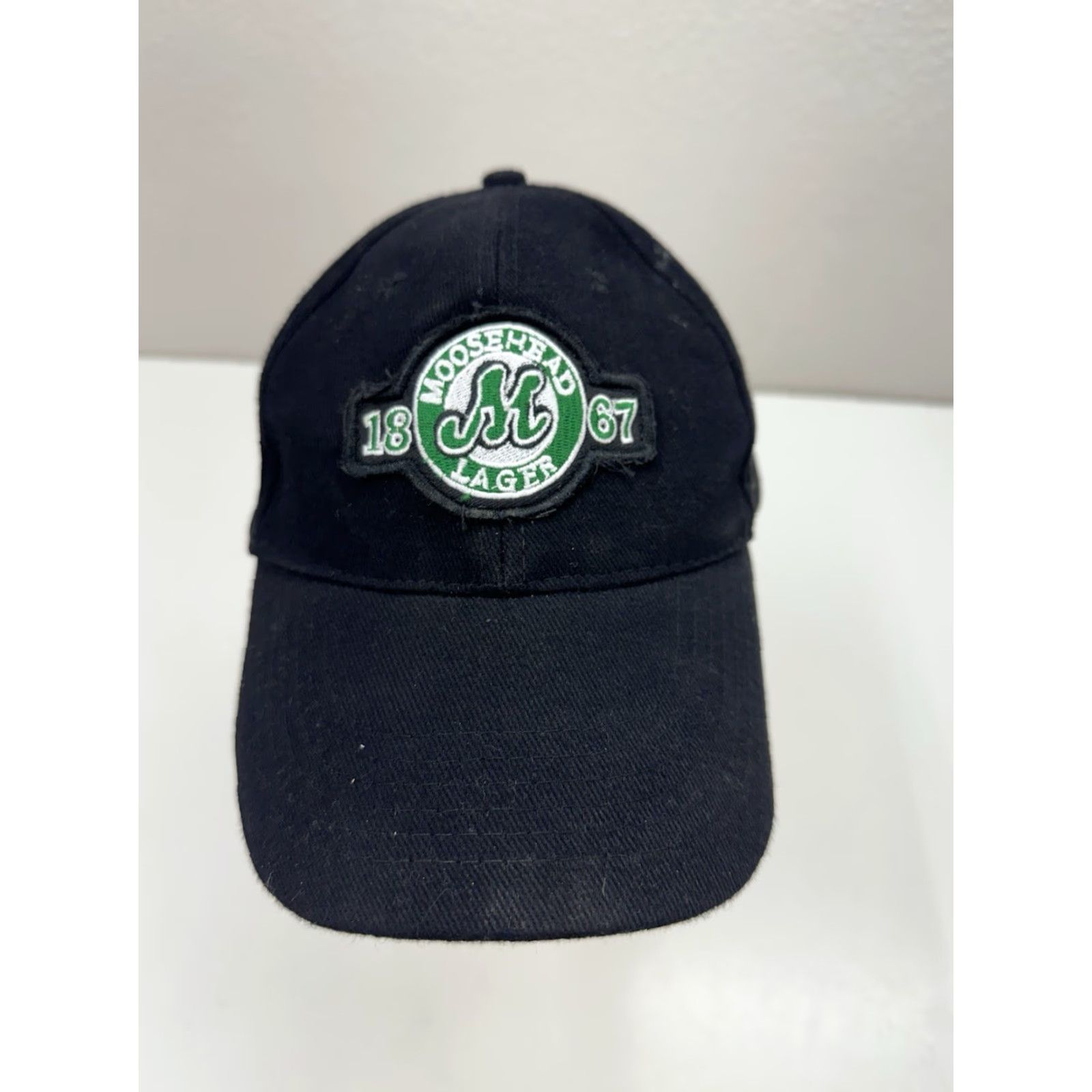 Logo 7 Unbranded Moosehead Lager Baseball Hat Embroidered M 1867 Logo Black Cap | Baseball Cap | Men | One Size | Black | 90s Outdoor Size ONE SIZE - 2 Thumbnail