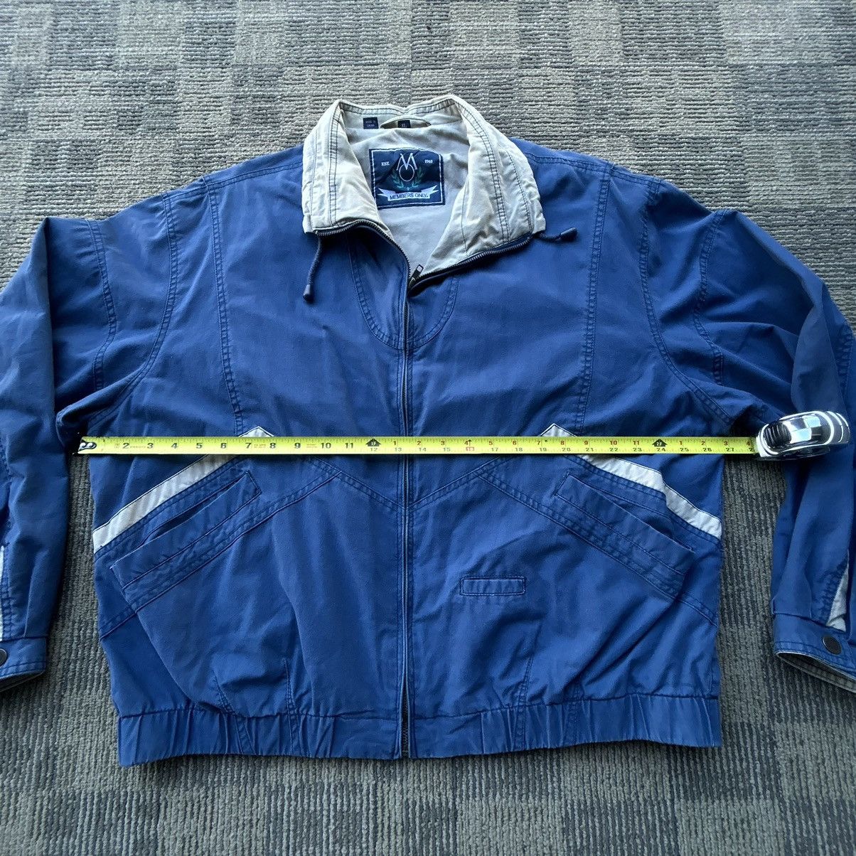 Members Only Members Only Vintage 90’s Navy Blue/ Tan Full Zip Jacket Size US XL / EU 56 / 4 - 8 Thumbnail