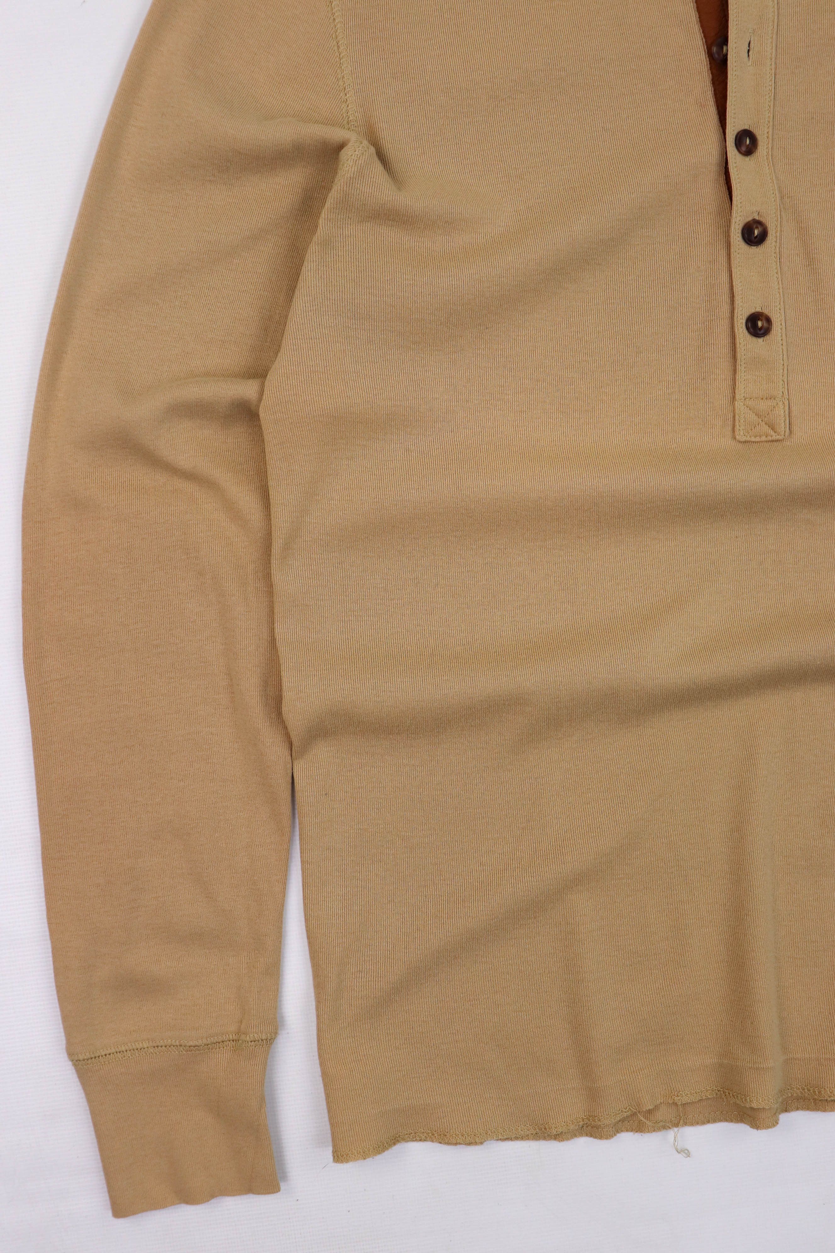 Polo Ralph Lauren Polo Ralph Lauren Beige Leather Elbow Patches Long Sleeve Size US L / EU 52-54 / 3 - 4 Thumbnail