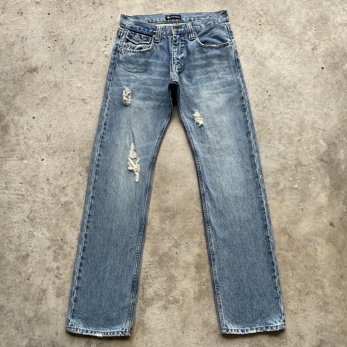 Japanese Brand Vintage Japanese Faded Denim Jeans Pants Distressed W30x33.5 Size US 30 / EU 46 - 1 Thumbnail