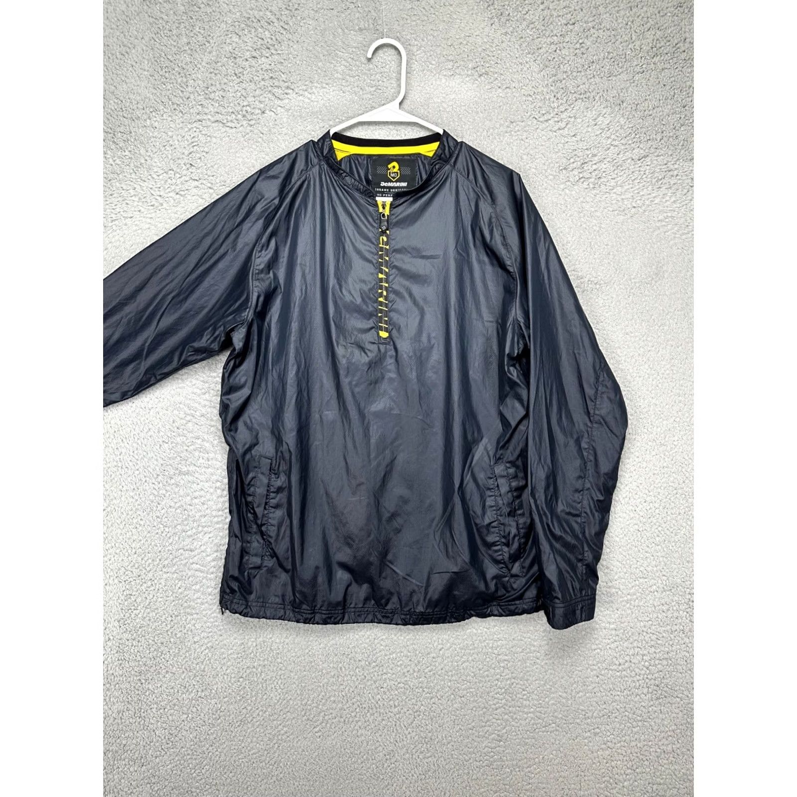 Vintage DeMarini Jacket Mens Medium Black Nylon Blend Quarter Zip Pullover Windbreaker Size US M / EU 48-50 / 2 - 4 Thumbnail