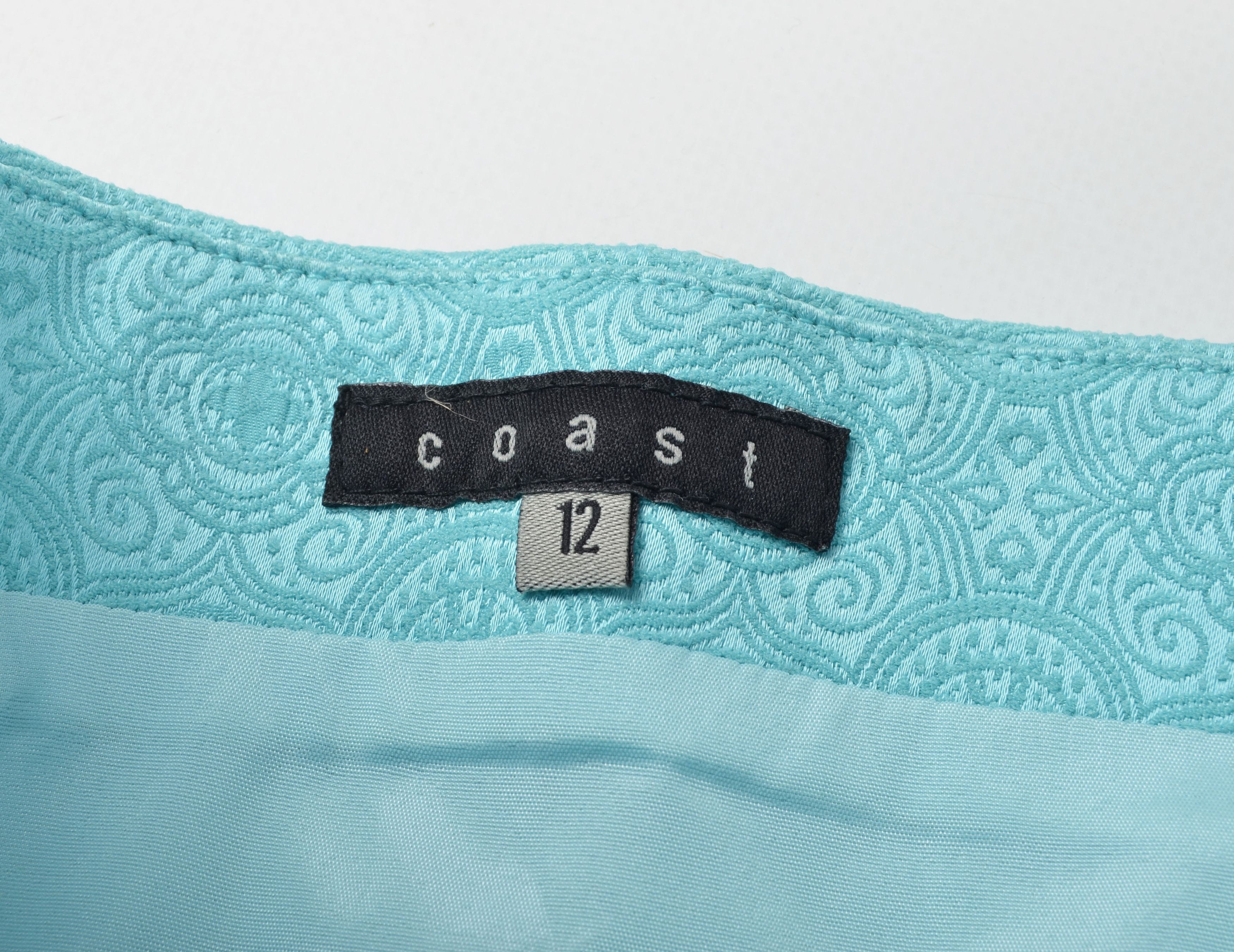 Vintage Vintage Coast Y2K Stunning Silk Belt Blue Corset Top Size M / US 6-8 / IT 42-44 - 6 Thumbnail